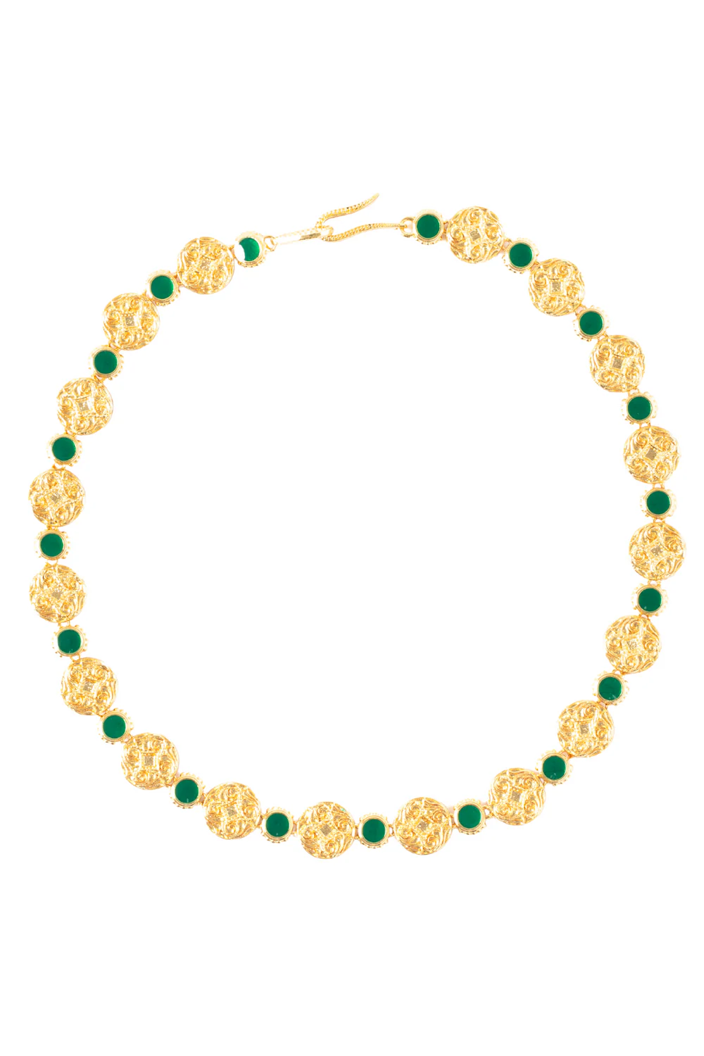 Maison Lygos-Theodora Yuvarlak Kolye-Kolye-1-Milagron.com