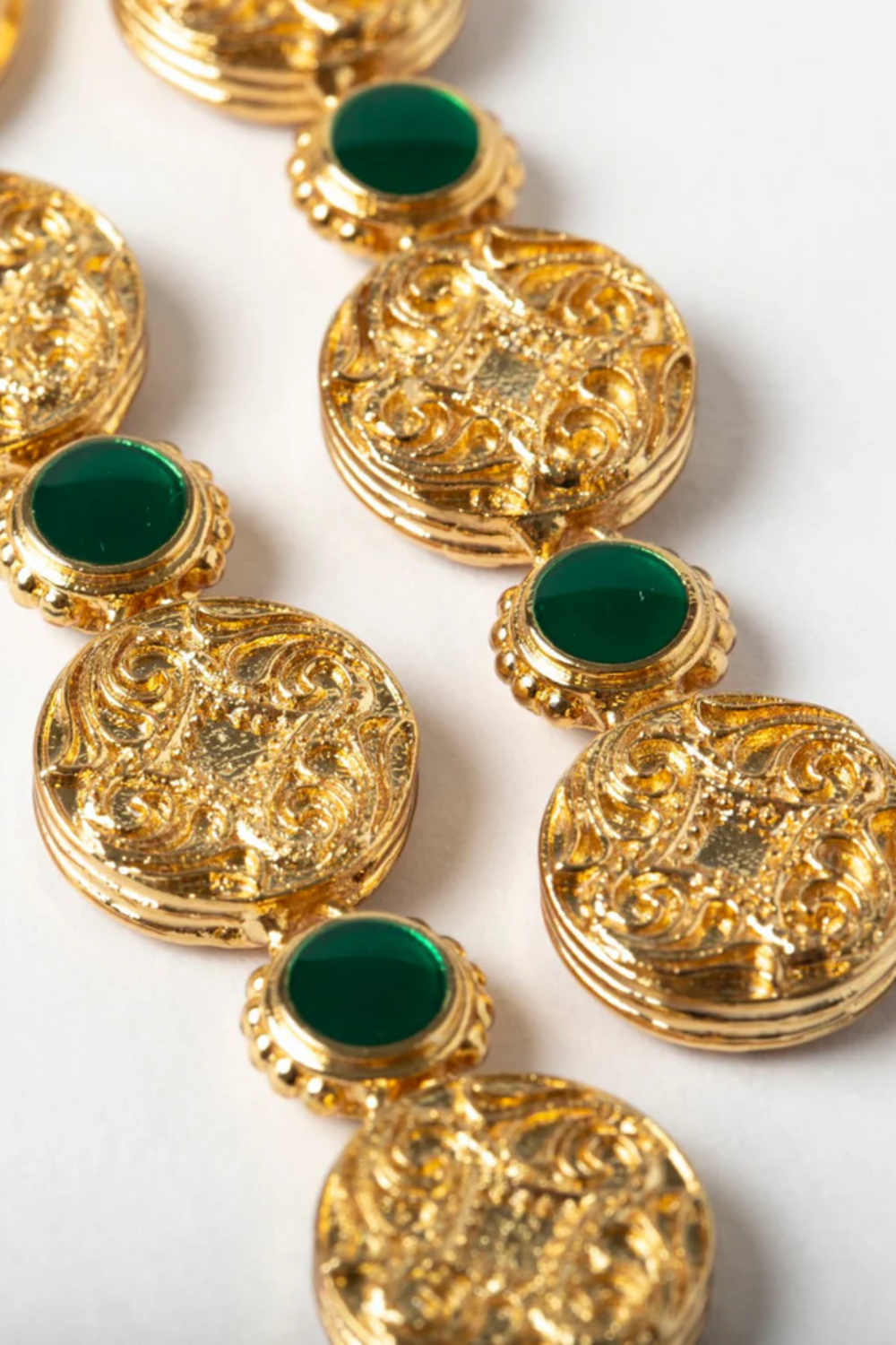 Maison Lygos-Theodora Yuvarlak Küpe-Küpe-3-Milagron.com