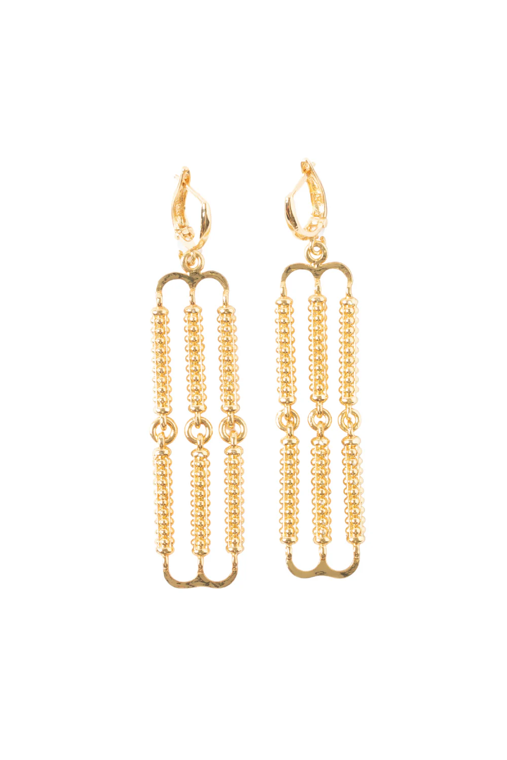 Maison Lygos-Zoe Çift Kapalı Küpe-Küpe-1-Milagron.com