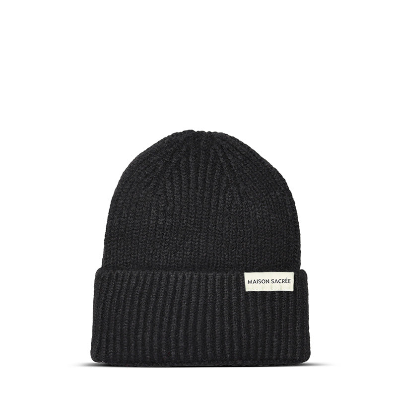Maison Sacrée-Beige Black Grey Beanie Three Pack-Bere-3-Milagron.com