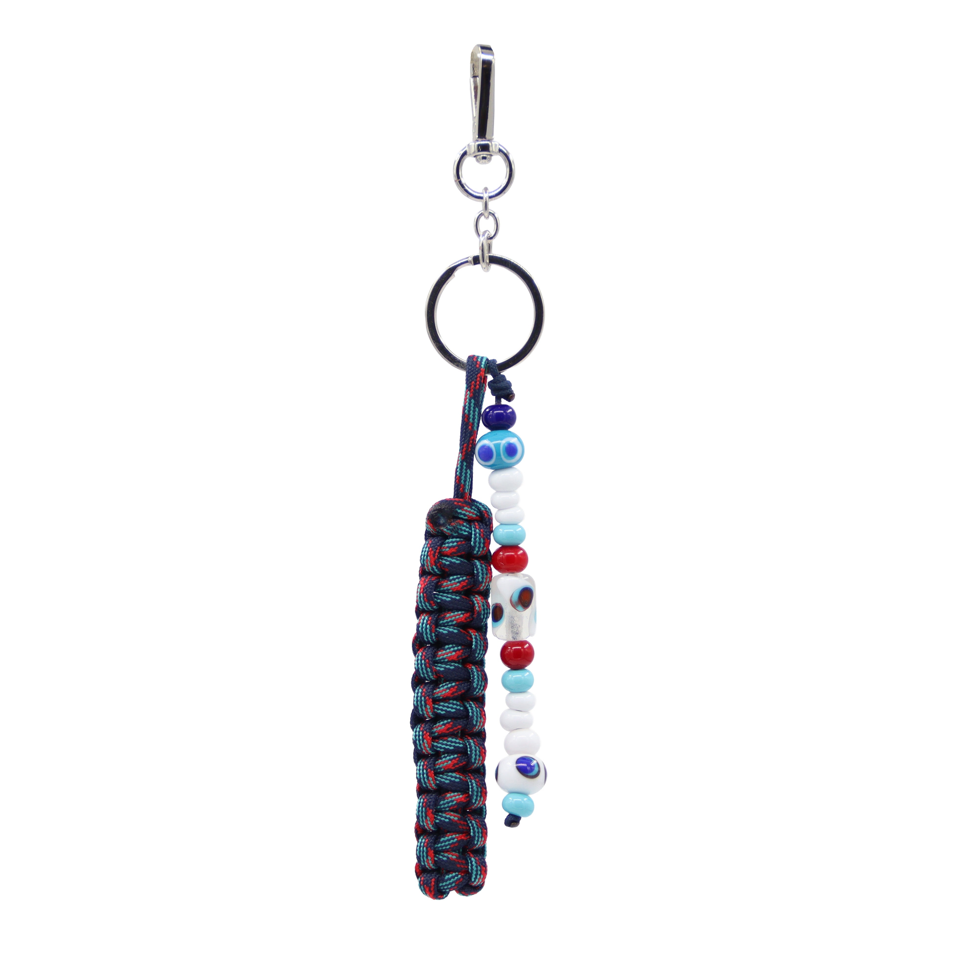 Maison Sacrée-Bien Vivre Evil Eye Bead Bag Charm-Çanta Aksesuarları-1-Milagron.com