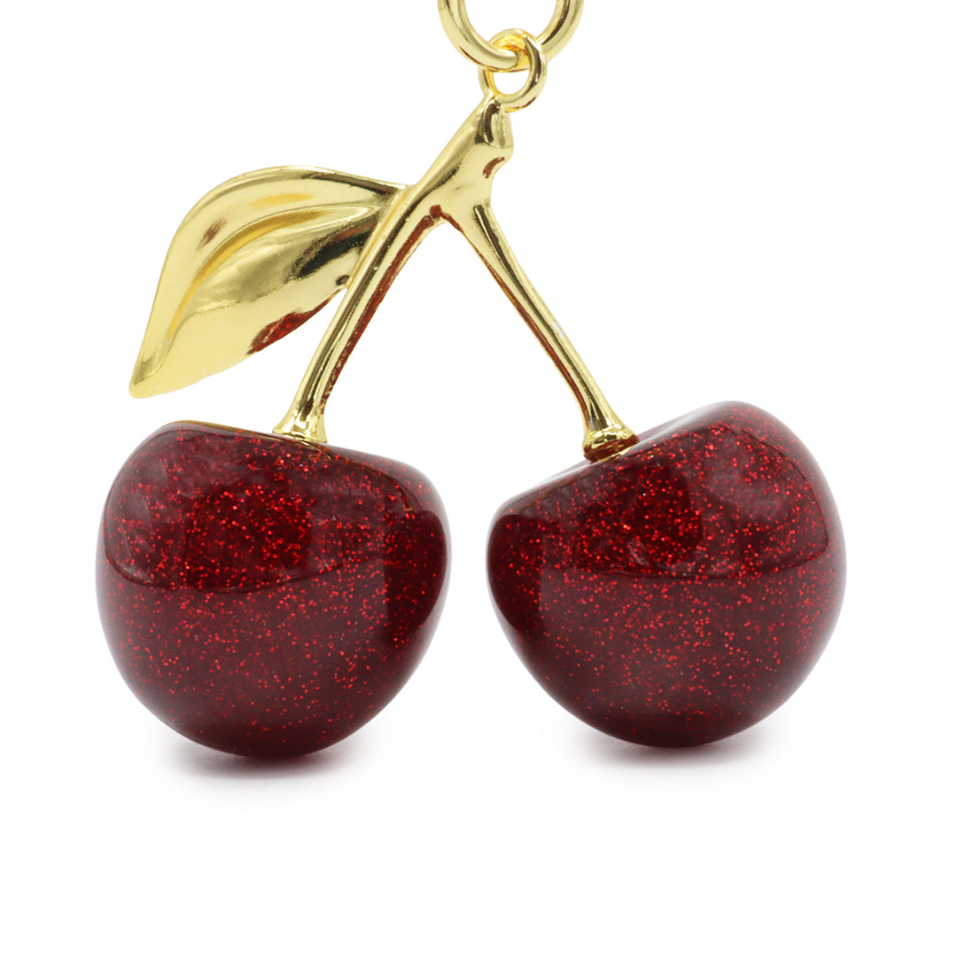Maison Sacrée-Cherry Bag Charm Red-2-Milagron.com
