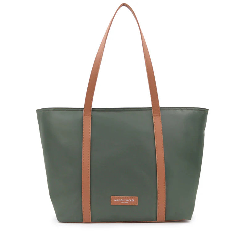 Maison Sacrée-Croisette Khaki Shoulder Bag-El Çantası-1-Milagron.com
