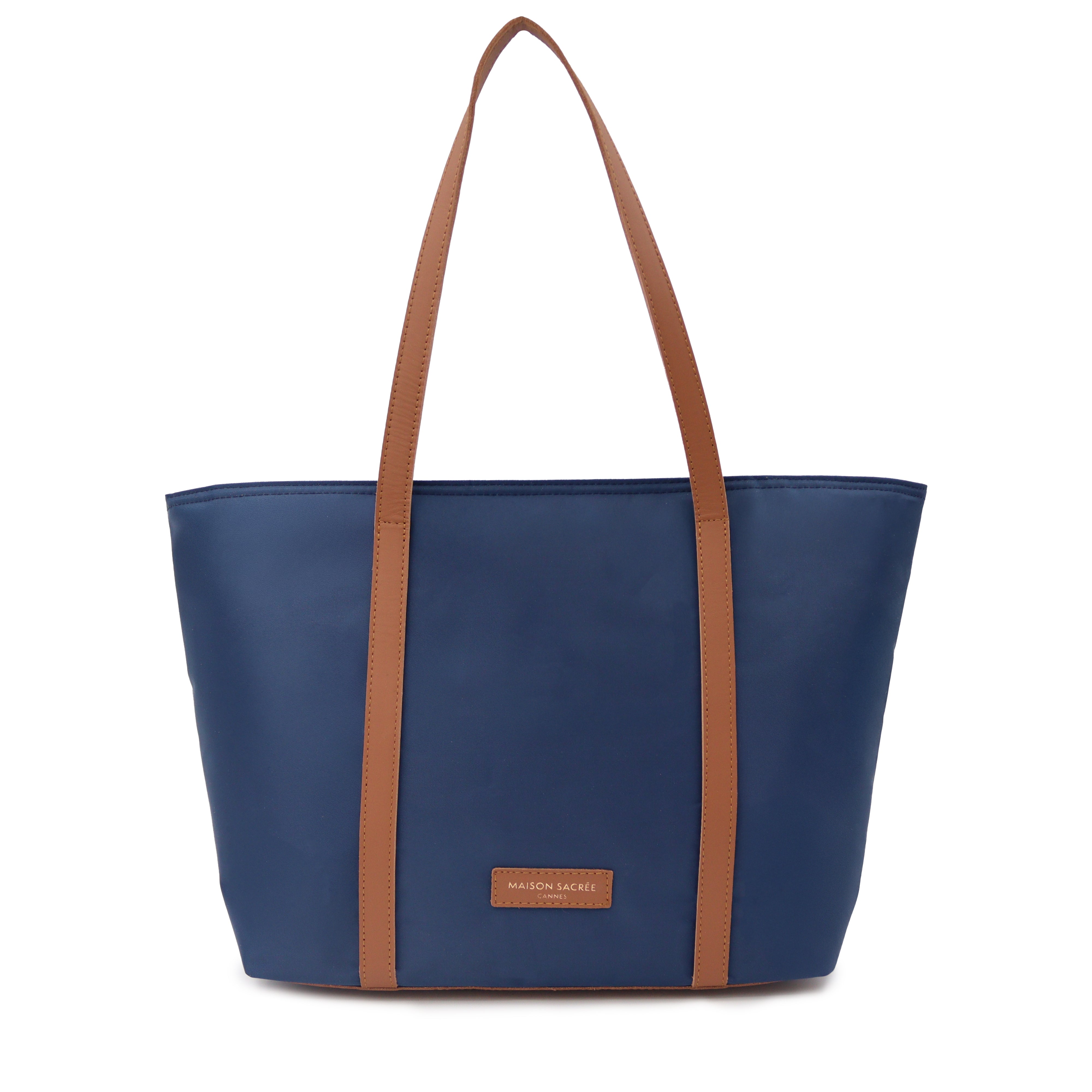 Maison Sacrée-Croisette Urban Navy Blue Large Shoulder Bag-Omuz Çantası-1-Milagron.com