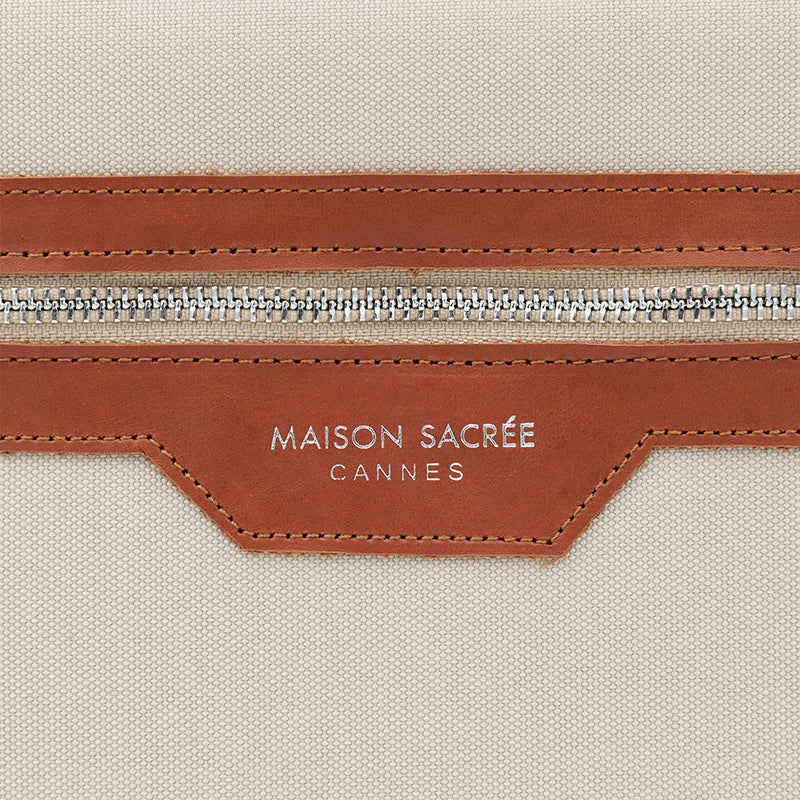 Maison Sacrée-Eze Beige 15" 16" Laptop Sleeve-Laptop & Evrak Çantası-5-Milagron.com