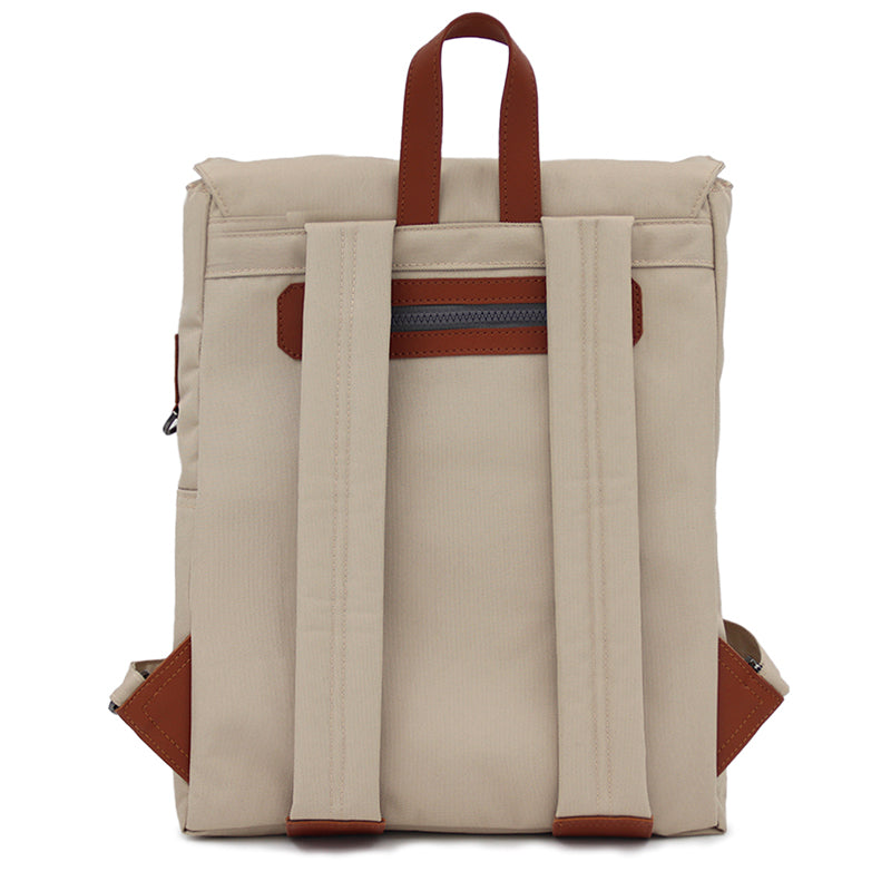 Maison Sacrée-Ferrat Beige 17'' Backpack-Sırt Çantası-3-Milagron.com