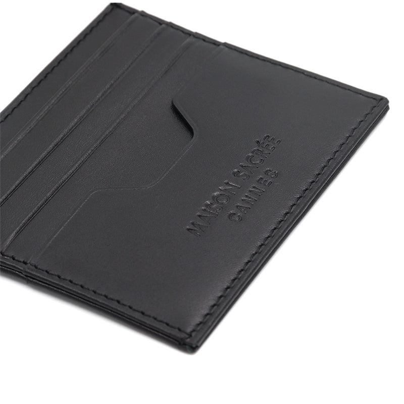 Maison Sacrée-Maison Sacrée Black Card Holder-Cüzdan & Kartlık-3-Milagron.com
