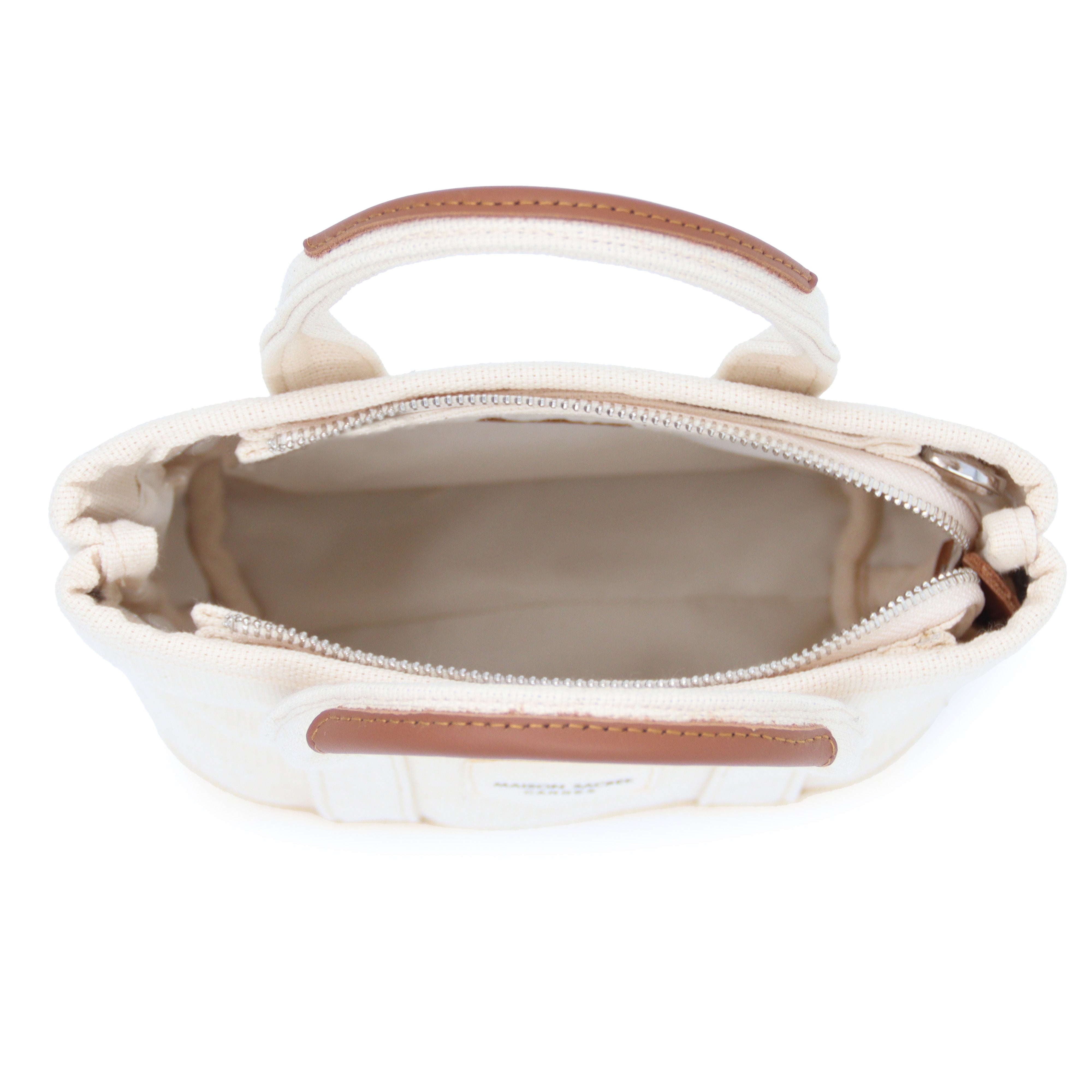 Maison Sacrée-Miramar Beige Extra Mini Shoulder Bag-Omuz Çantası-4-Milagron.com