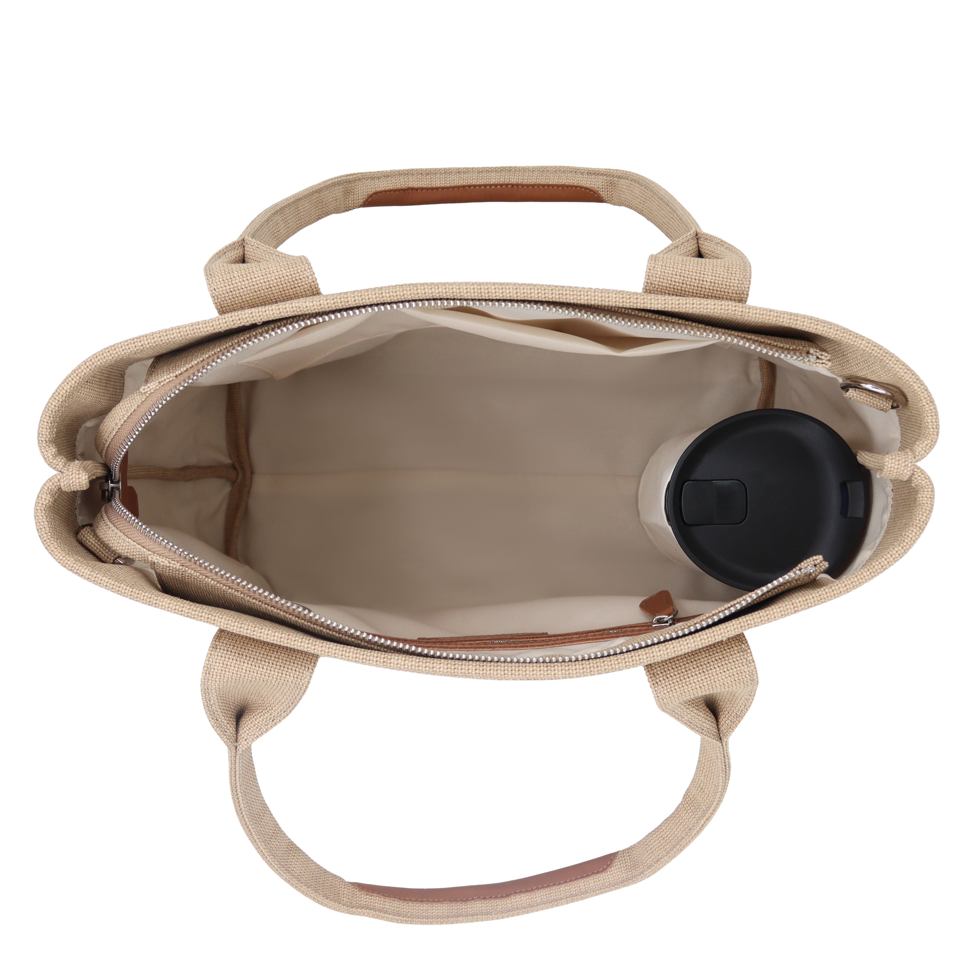 Maison Sacrée-Miramar Brown Large Shoulder Bag-Omuz Çantası-3-Milagron.com