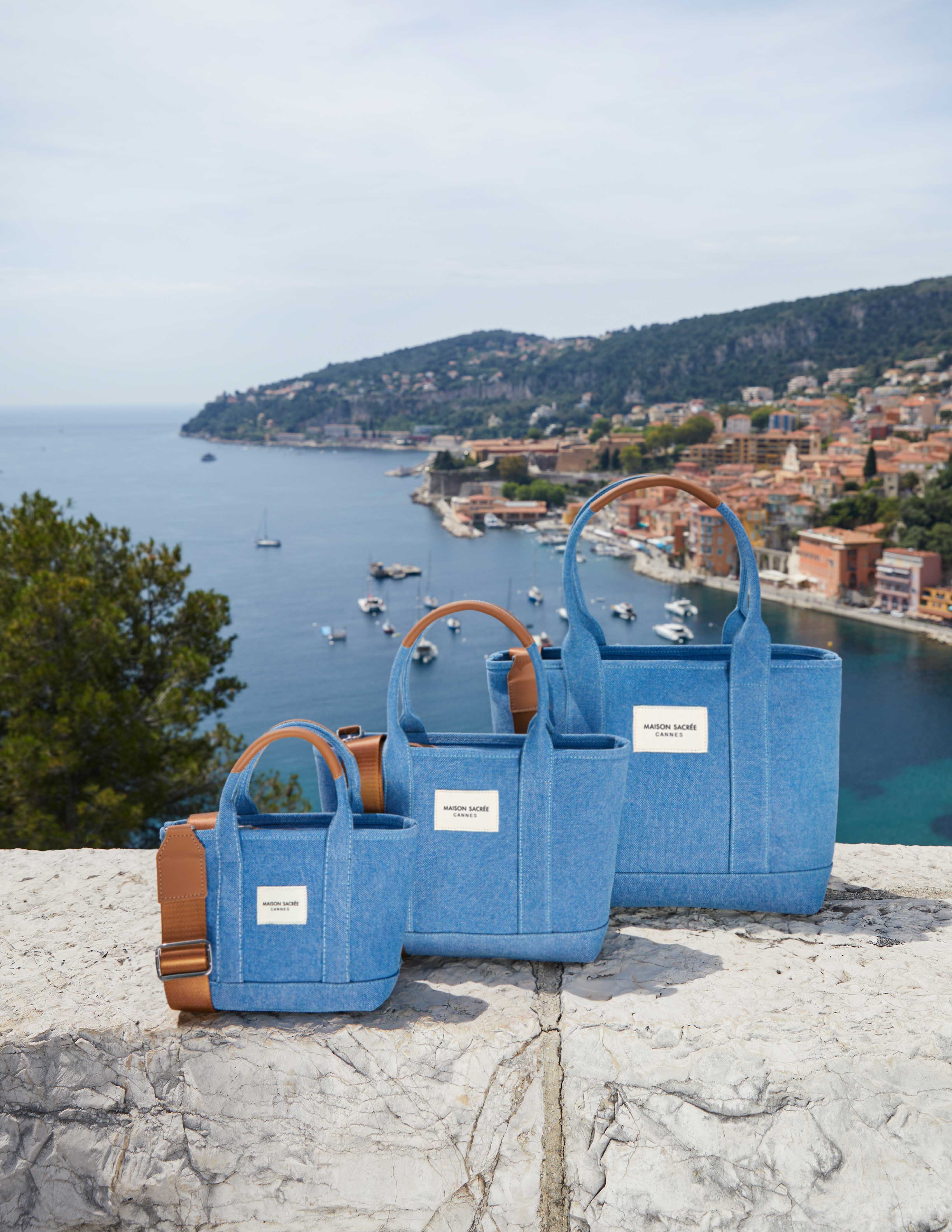 Maison Sacrée-Miramar Denim Mini Shoulder Bag-Omuz Çantası-2-Milagron.com