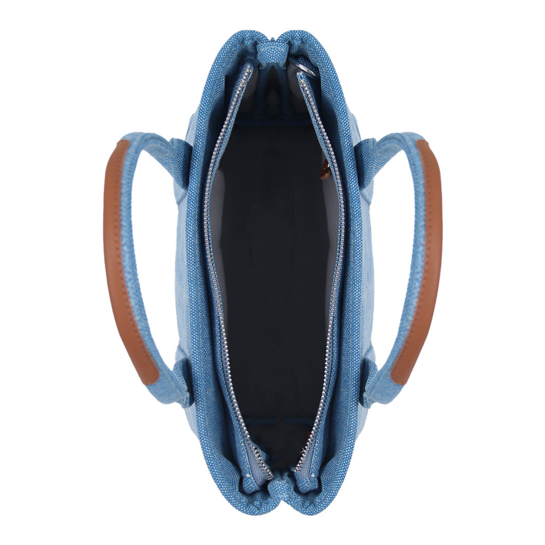 Maison Sacrée-Miramar Denim Mini Shoulder Bag-Omuz Çantası-5-Milagron.com