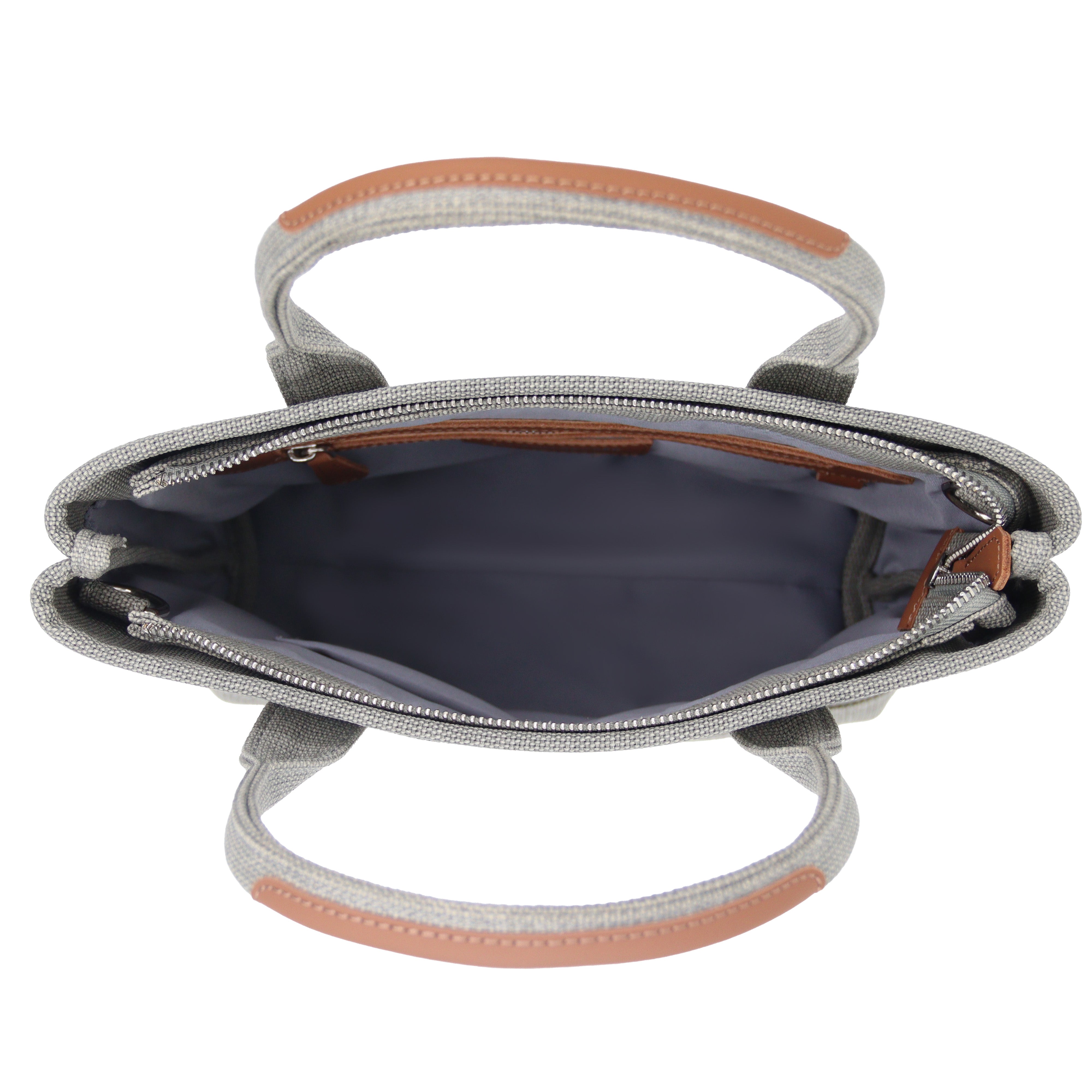 Maison Sacrée-Miramar Grey Mini Shoulder Bag-Omuz Çantası-3-Milagron.com