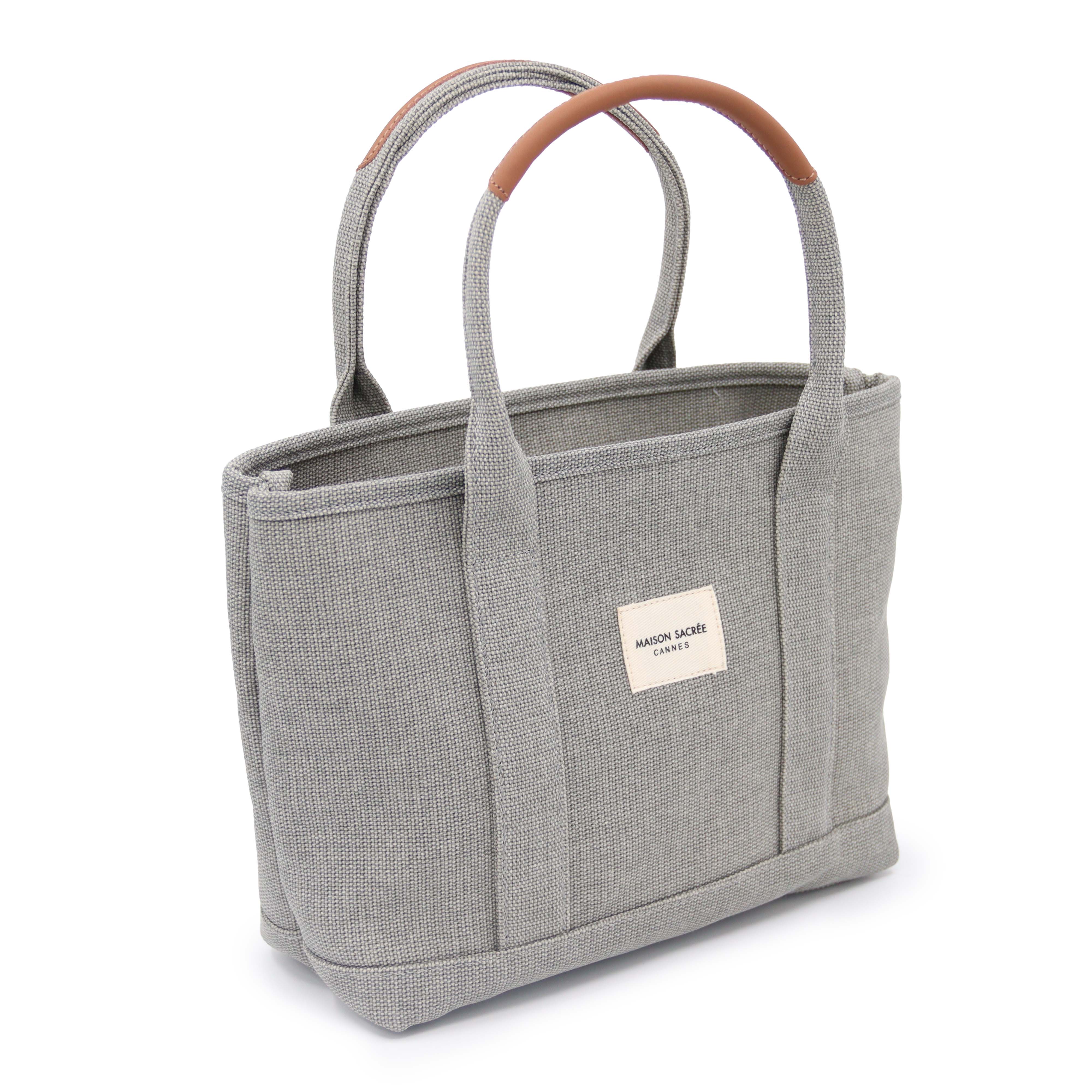 Maison Sacrée-Miramar Grey Mini Shoulder Bag-Omuz Çantası-4-Milagron.com