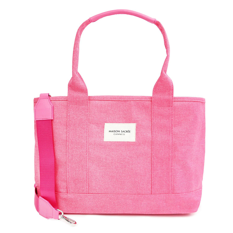 Maison Sacrée-Miramar Pink Large Shoulder Bag-Omuz Çantası-1-Milagron.com