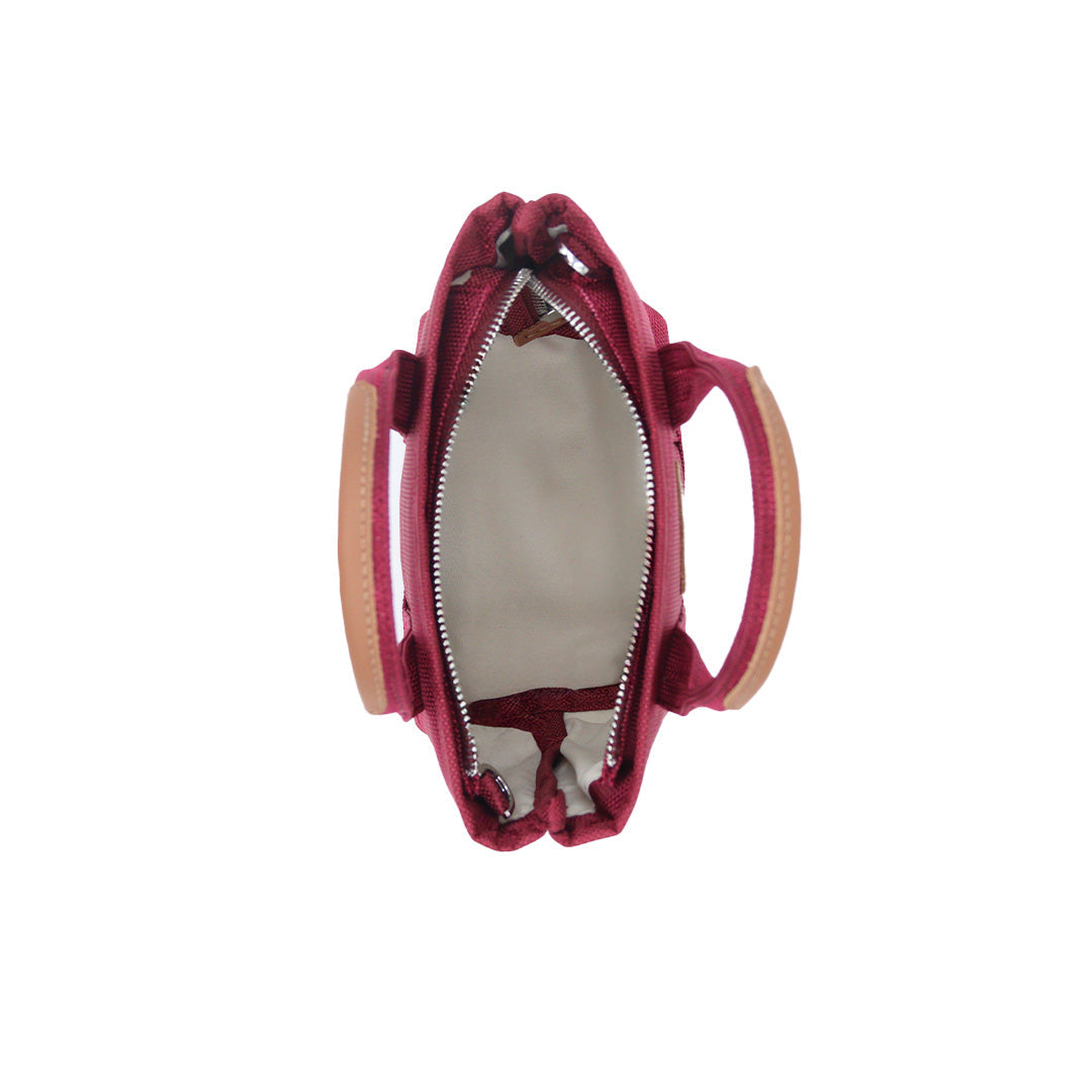 Maison Sacrée-Miramar Winter Bordo Extra Mini Kol Çantası-Omuz Çantası-4-Milagron.com