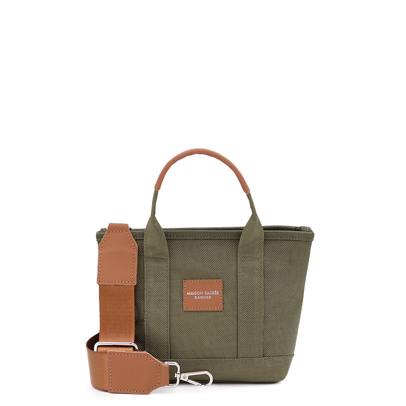 Maison Sacrée-Miramar Winter Khaki Extra Mini Shoulder Bag-Omuz Çantası-1-Milagron.com
