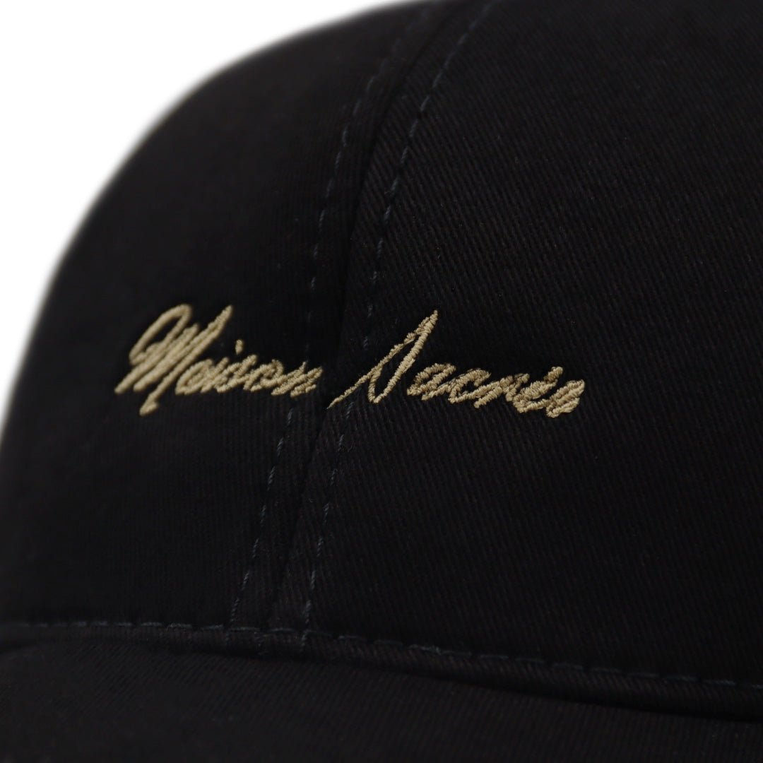 Maison Sacrée-Ms Bien Vivre Black Cap-Şapka-4-Milagron.com