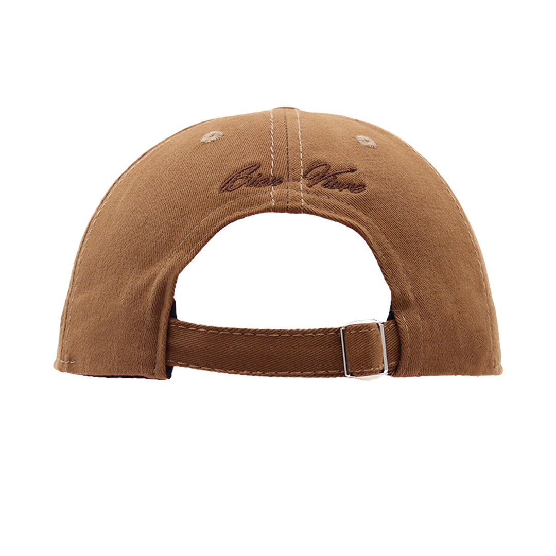 Maison Sacrée-Ms Bien Vivre Brown Cap-Şapka-3-Milagron.com