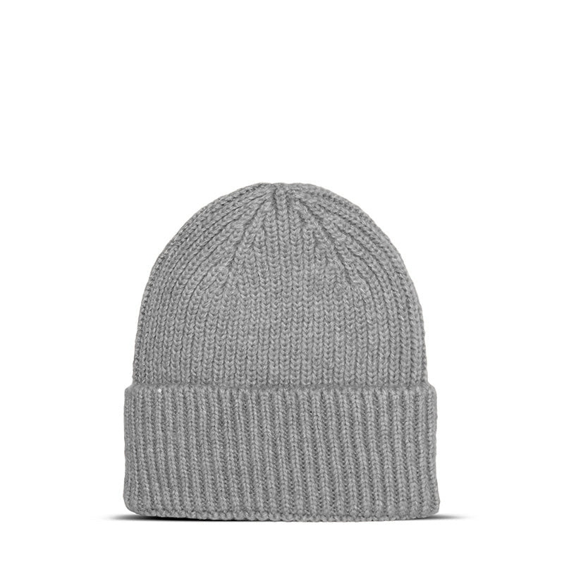 Maison Sacrée-Ms Grey Knitted Beanie-Şapka-2-Milagron.com