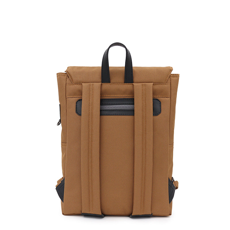 Maison Sacrée-SORUNLU - Ferrat Golden Brown 13'' Backpack-Sırt Çantası-3-Milagron.com