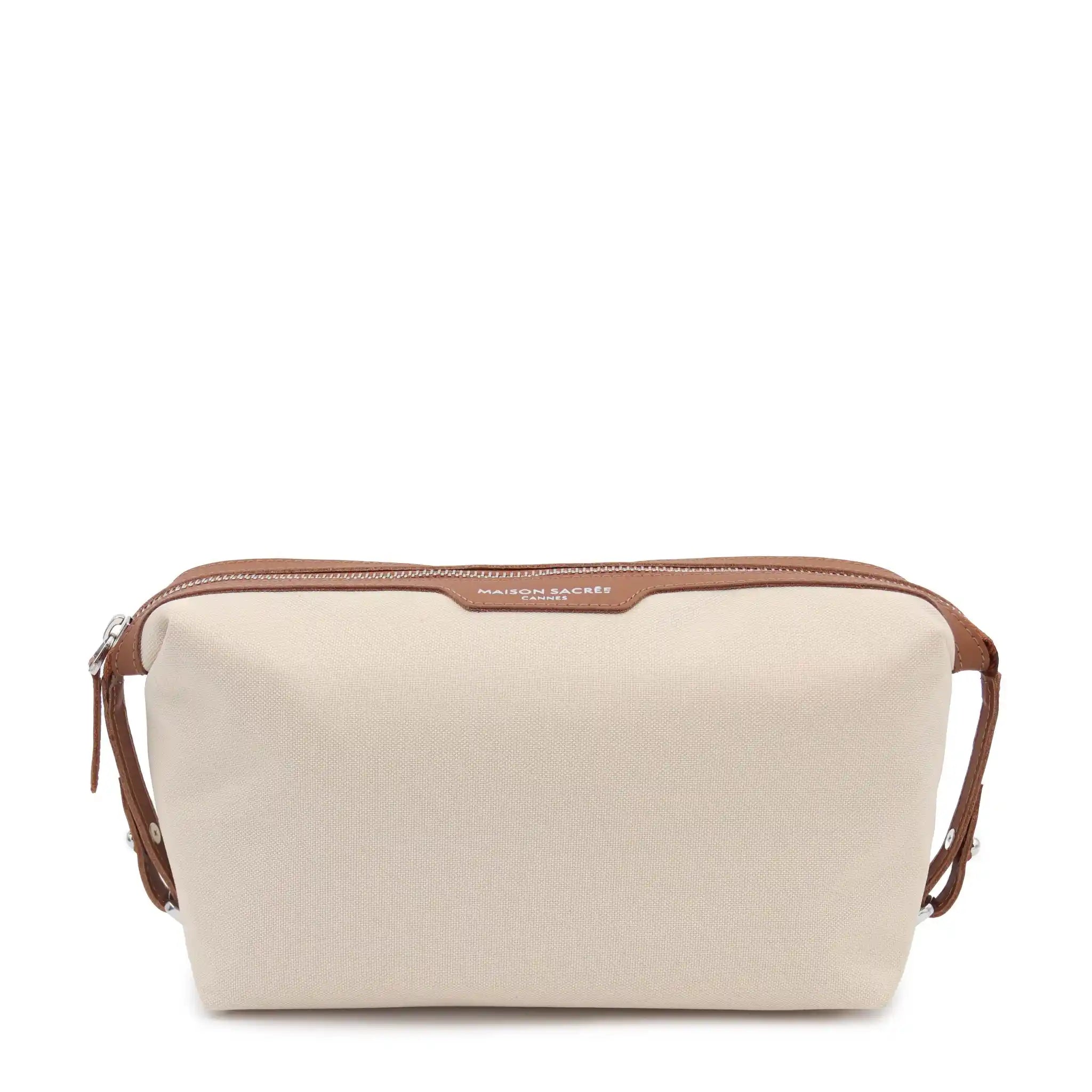 Maison Sacrée-Venti Beige Daily Pouch-El Çantası-1-Milagron.com