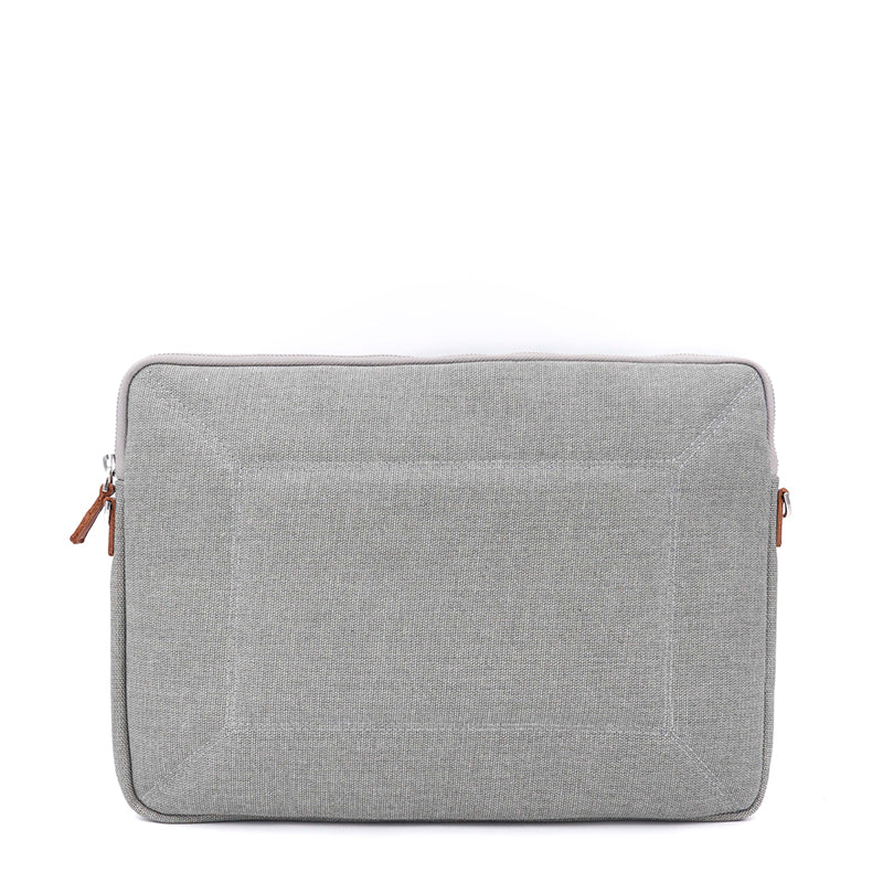Maison Sacrée-èze Grey Canvas 15" 16" Laptop Sleeve-Laptop Çantası-3-Milagron.com