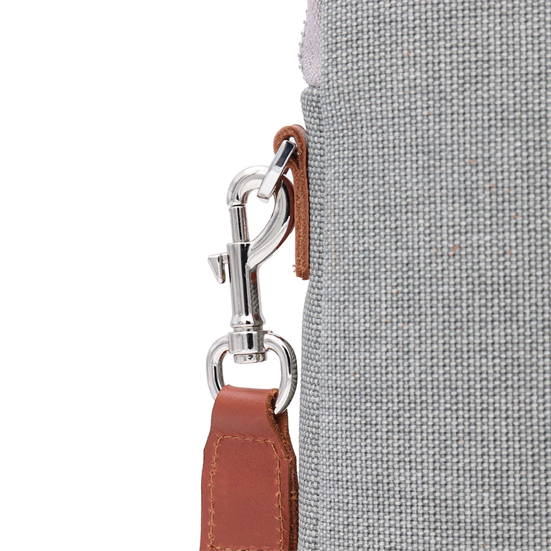 Maison Sacrée-èze Grey Canvas 15" 16" Laptop Sleeve-Laptop Çantası-5-Milagron.com