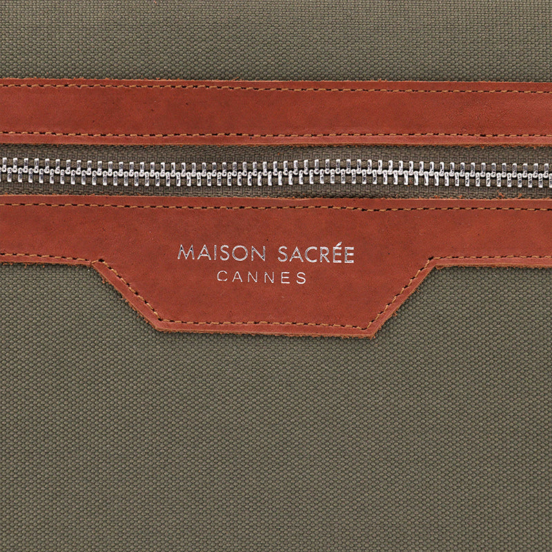 Maison Sacrée-èze Khaki 15" 16" Laptop Sleeve-Laptop Çantası-6-Milagron.com