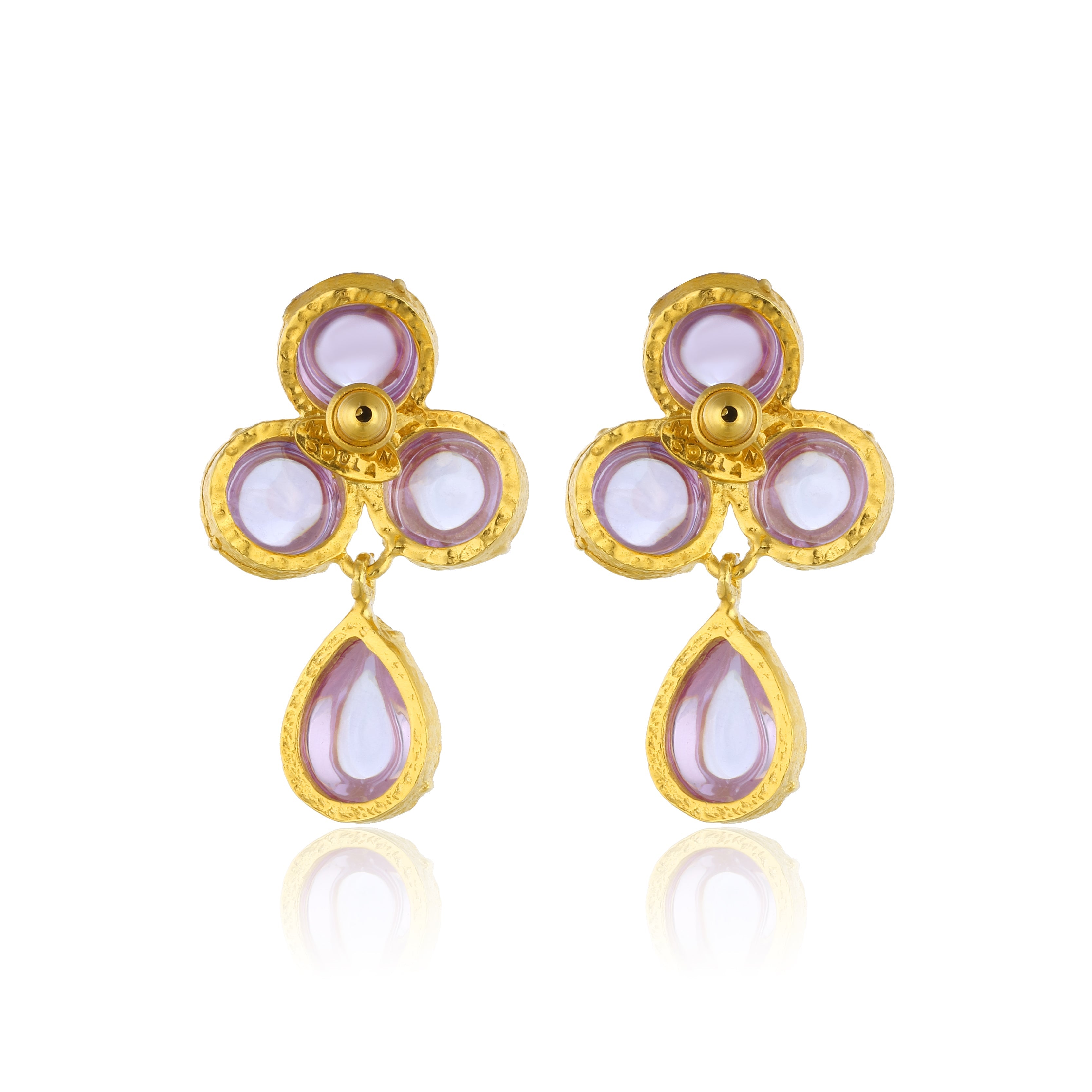 Maison Soula-Aqua Earrings Light Amethyst-Earrings-3-Milagron.com