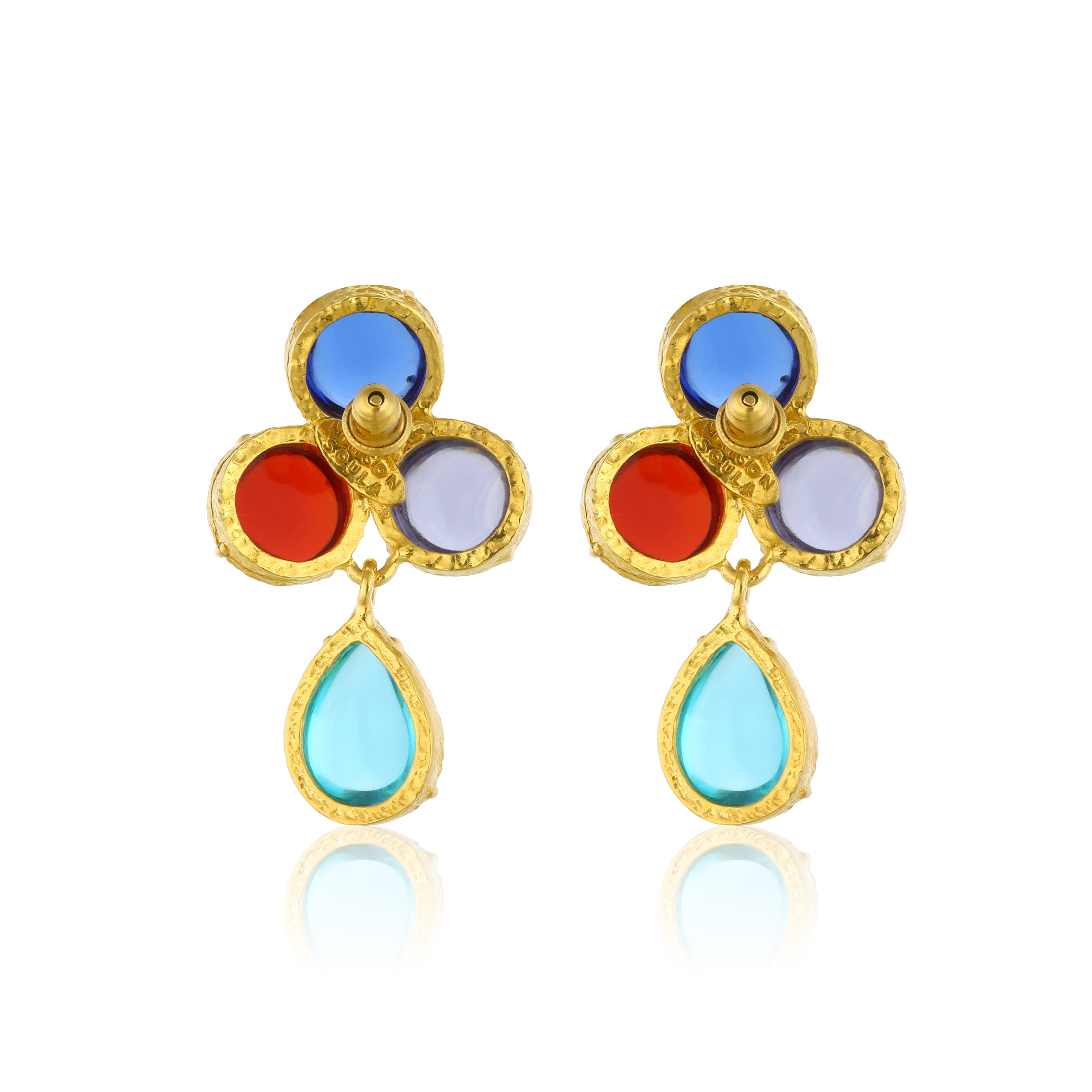 Maison Soula-Aqua Earrings Multicolor-Earrings-3-Milagron.com