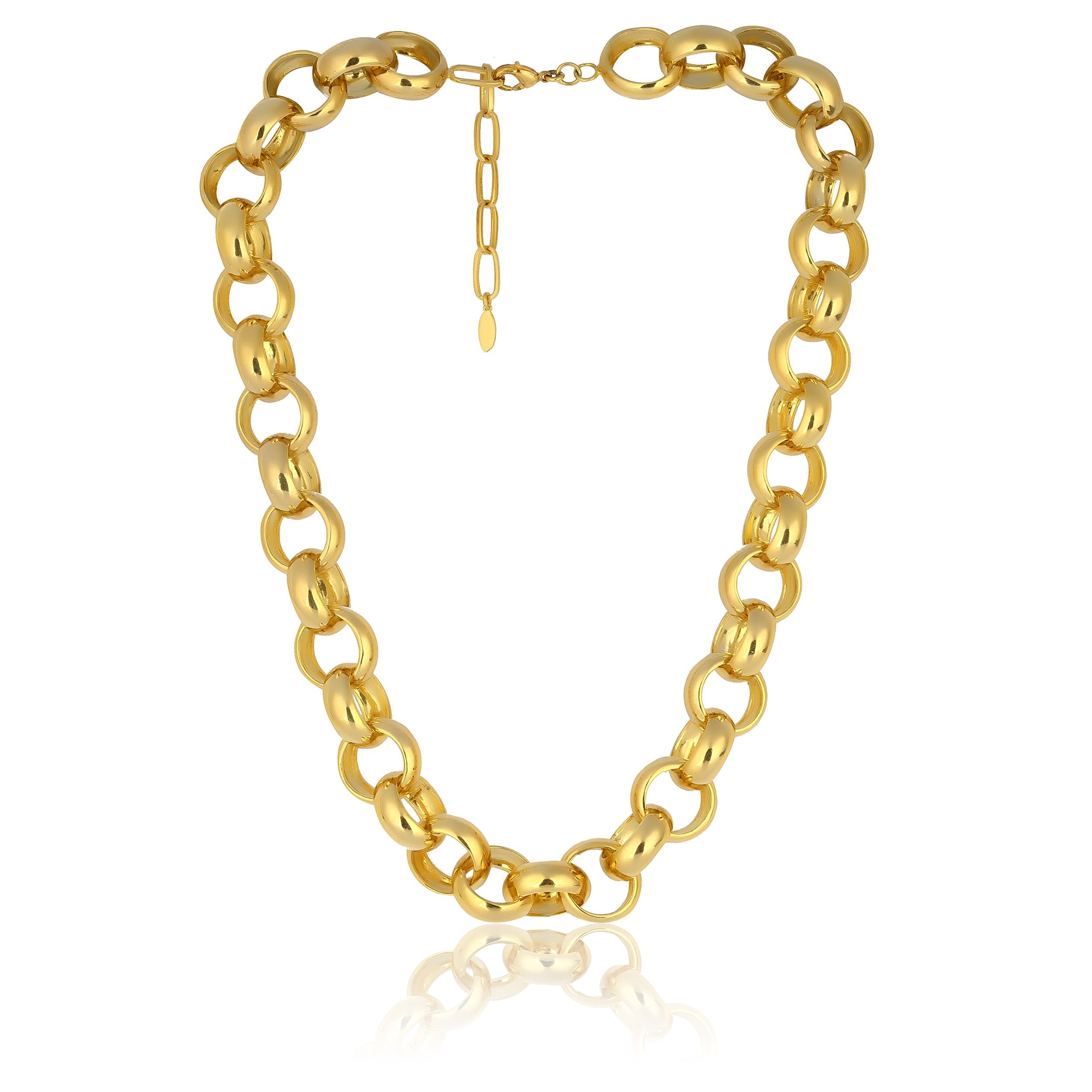 Maison Soula-Gaia Chain Necklace Large Chains-Necklace-1-Milagron.com