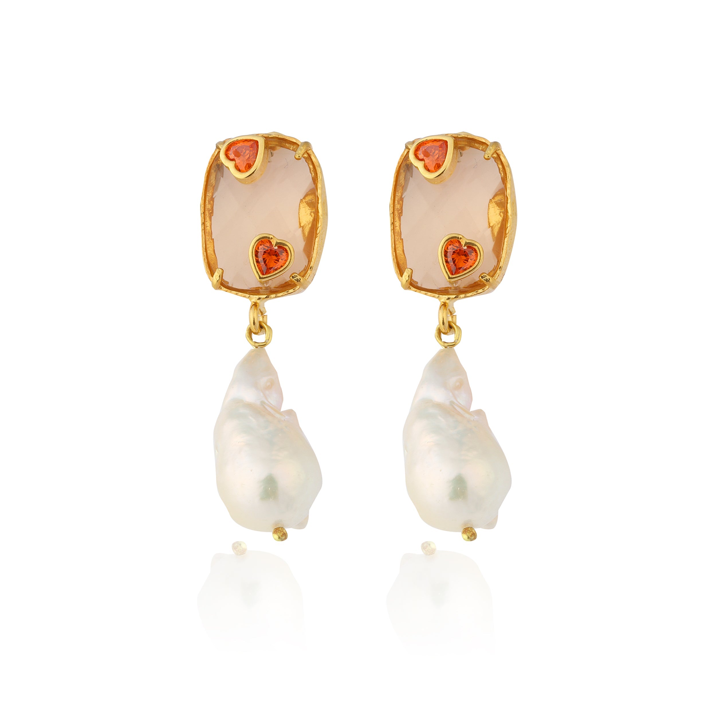 Maison Soula-Antheia Earrings Orange-1-Milagron.com