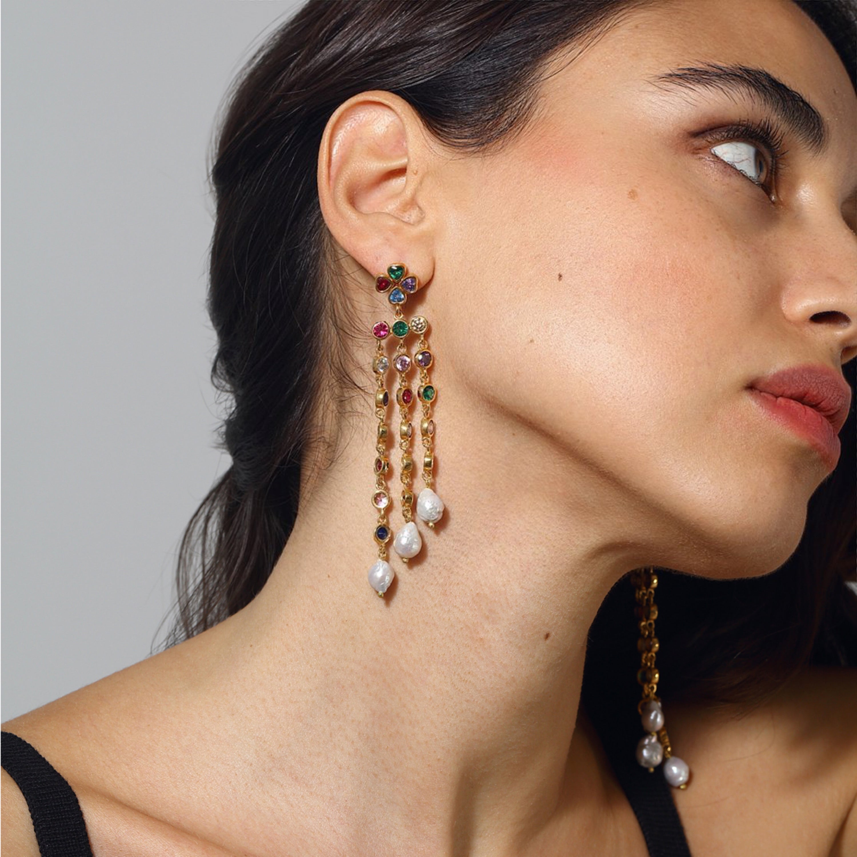 Maison Soula-Demeter Earrings-Earrings-4-Milagron.com