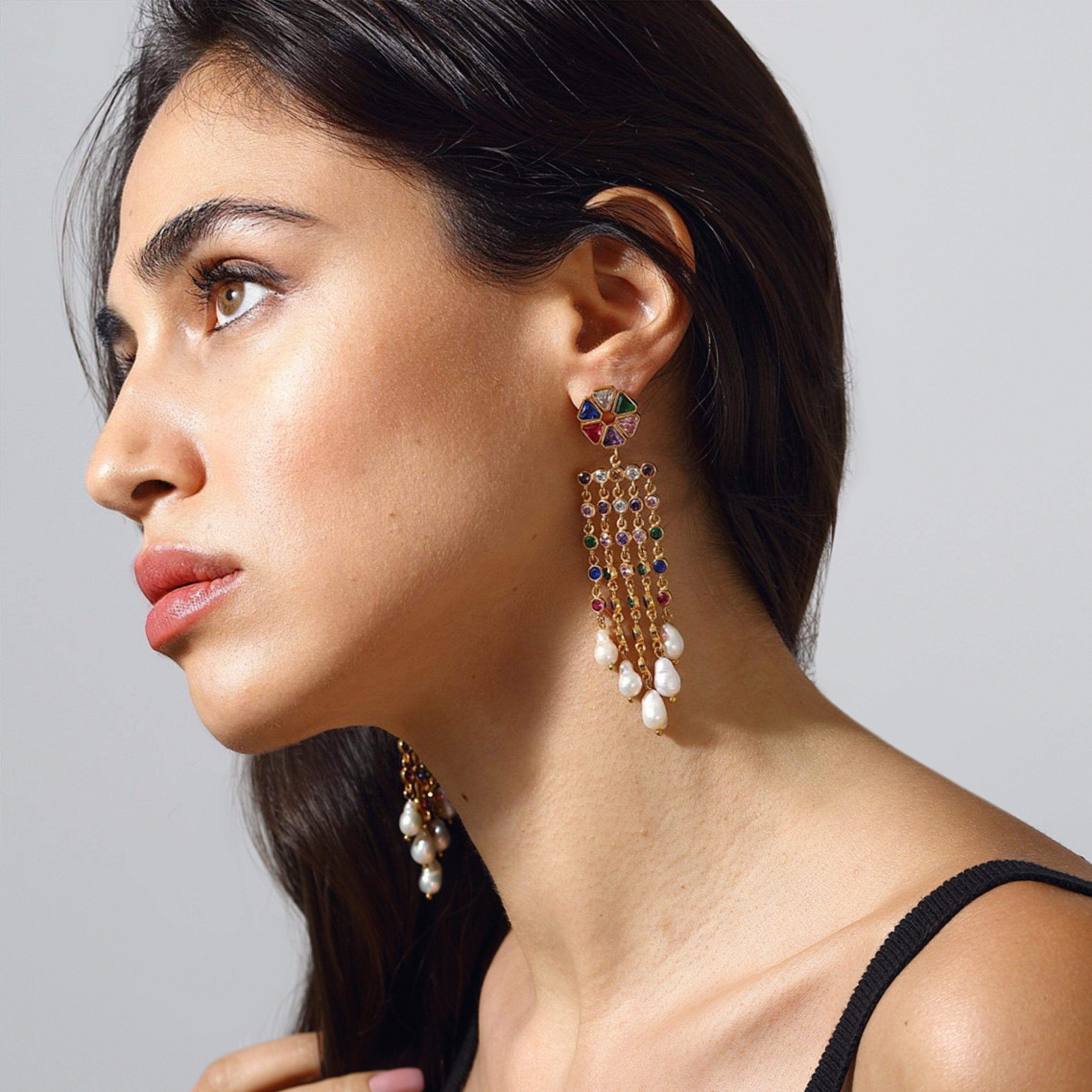 Maison Soula-Fortuna Earrings-Earrings-5-Milagron.com