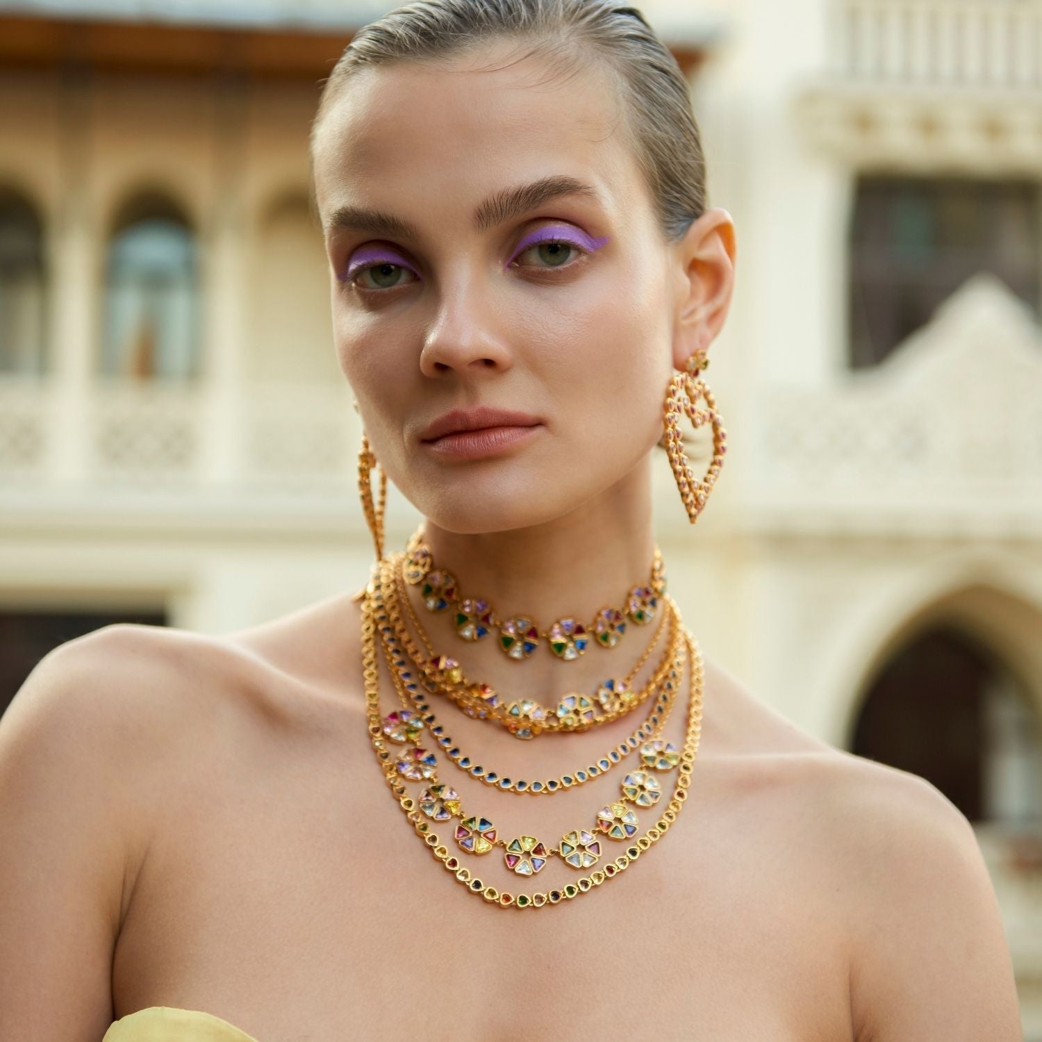 Maison Soula-Wheel Of Fortune Necklace Regina-Necklace-5-Milagron.com