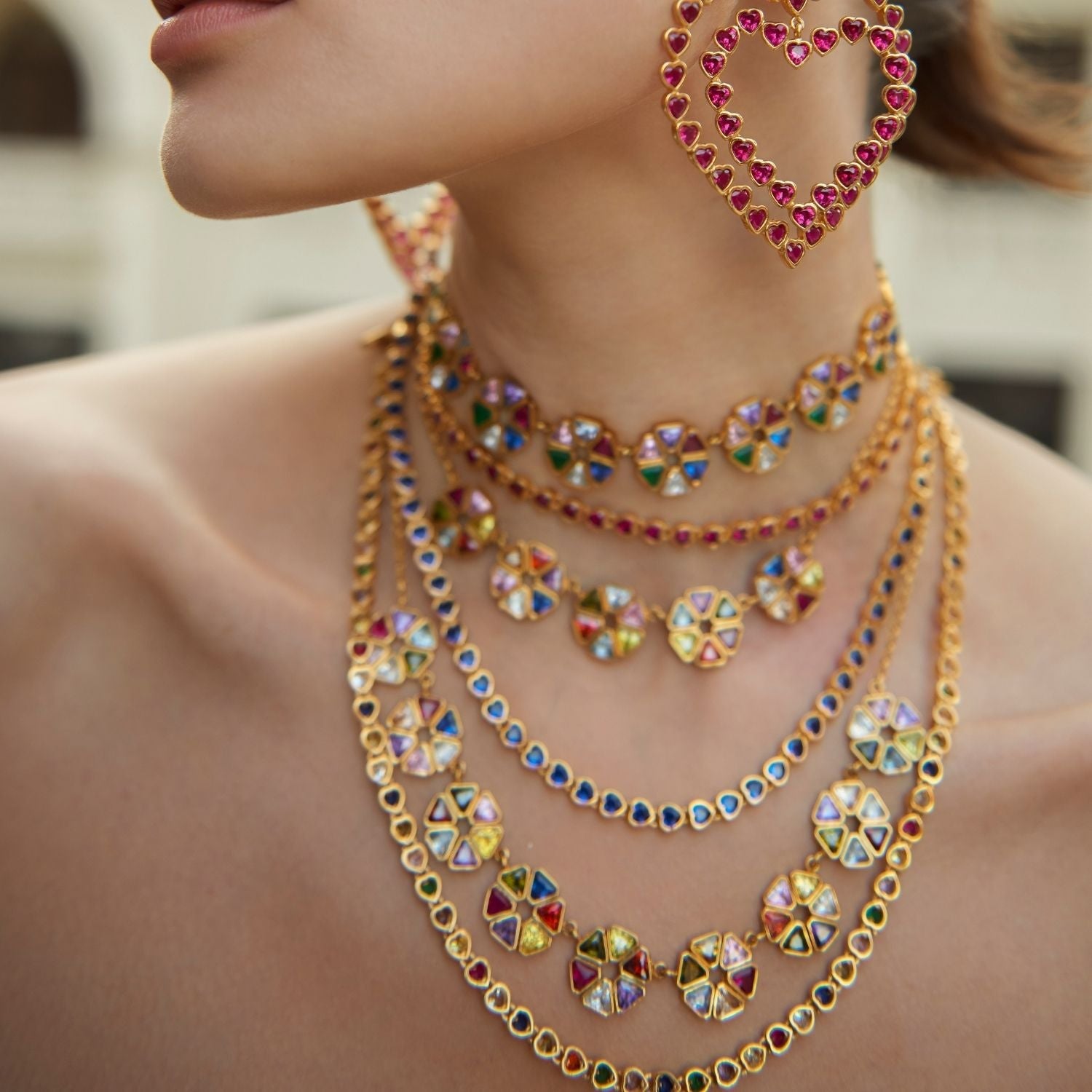 Maison Soula-Wheel Of Fortune Necklace Regina-Necklace-6-Milagron.com