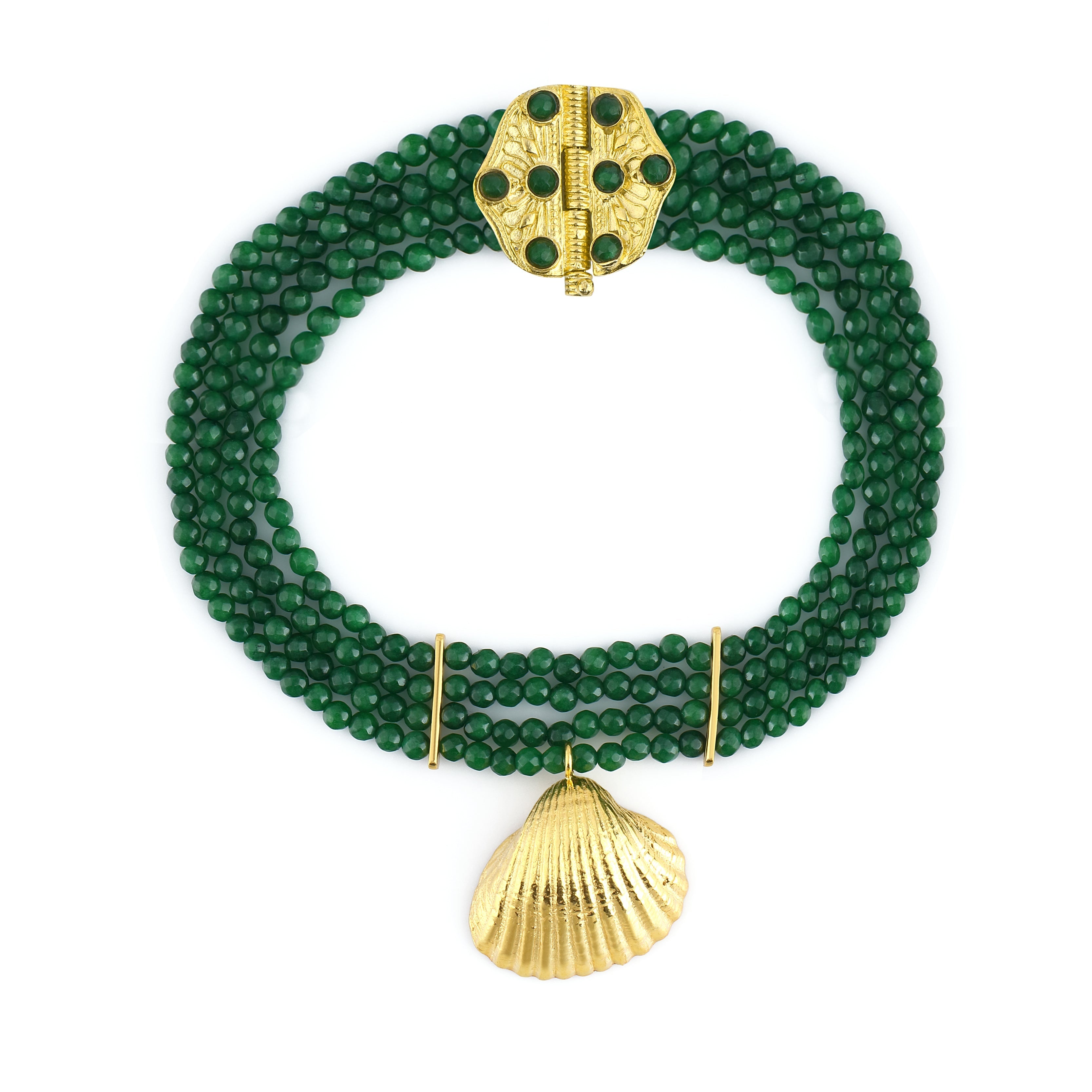 Maison Soula-Seashell Jasper Choker-Necklace-1-Milagron.com