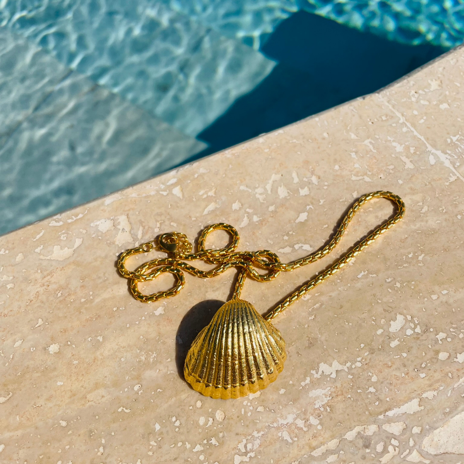Maison Soula-Seashell Necklace-Necklace-3-Milagron.com