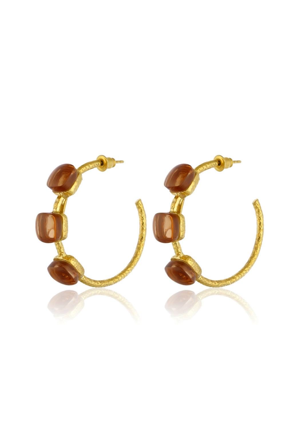 Maison Soula-Siena Halka Küpe - Turuncu-Küpe-1-Milagron.com