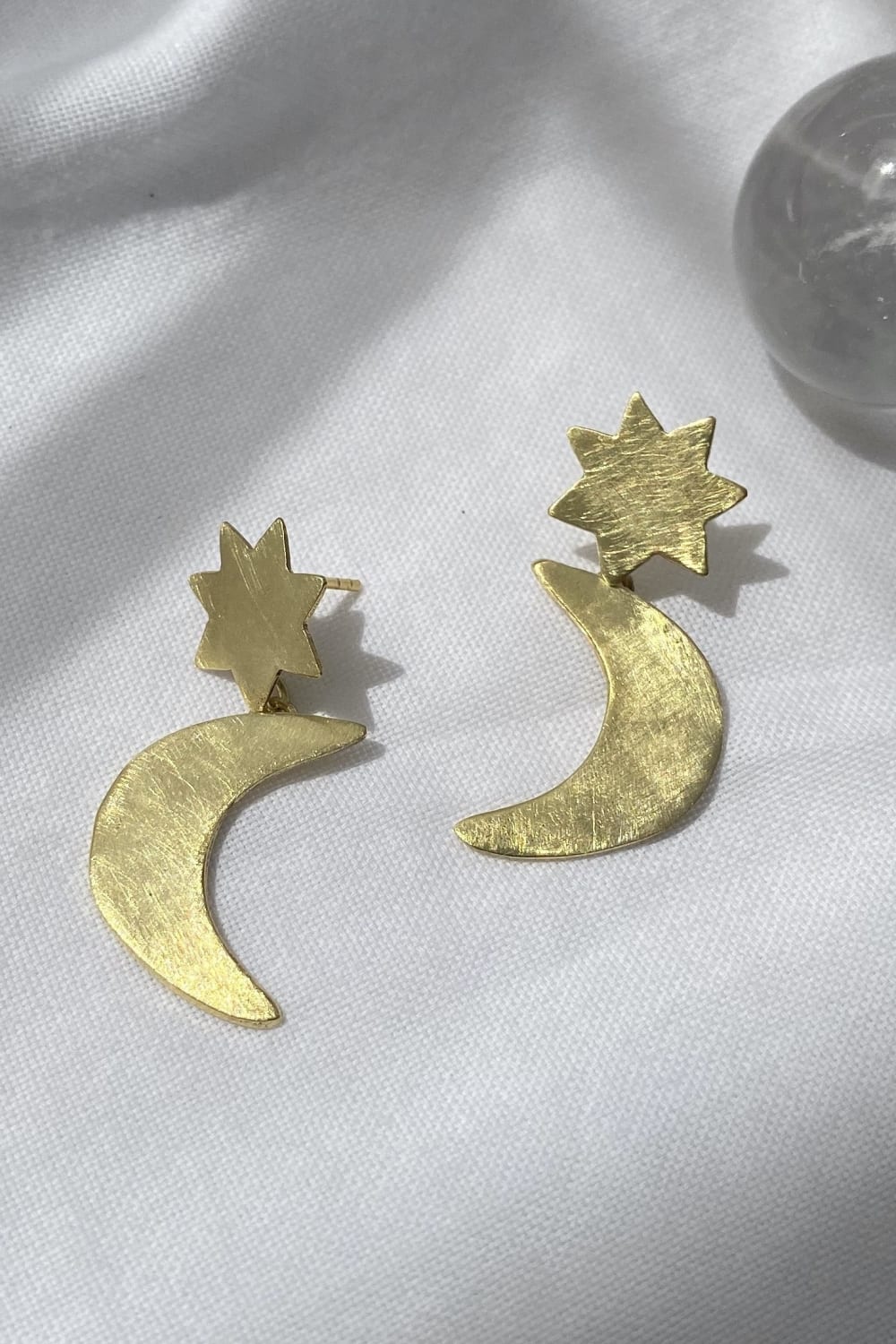 Maja Jewels-Star & Moon Küpe-Küpe-2-Milagron.com