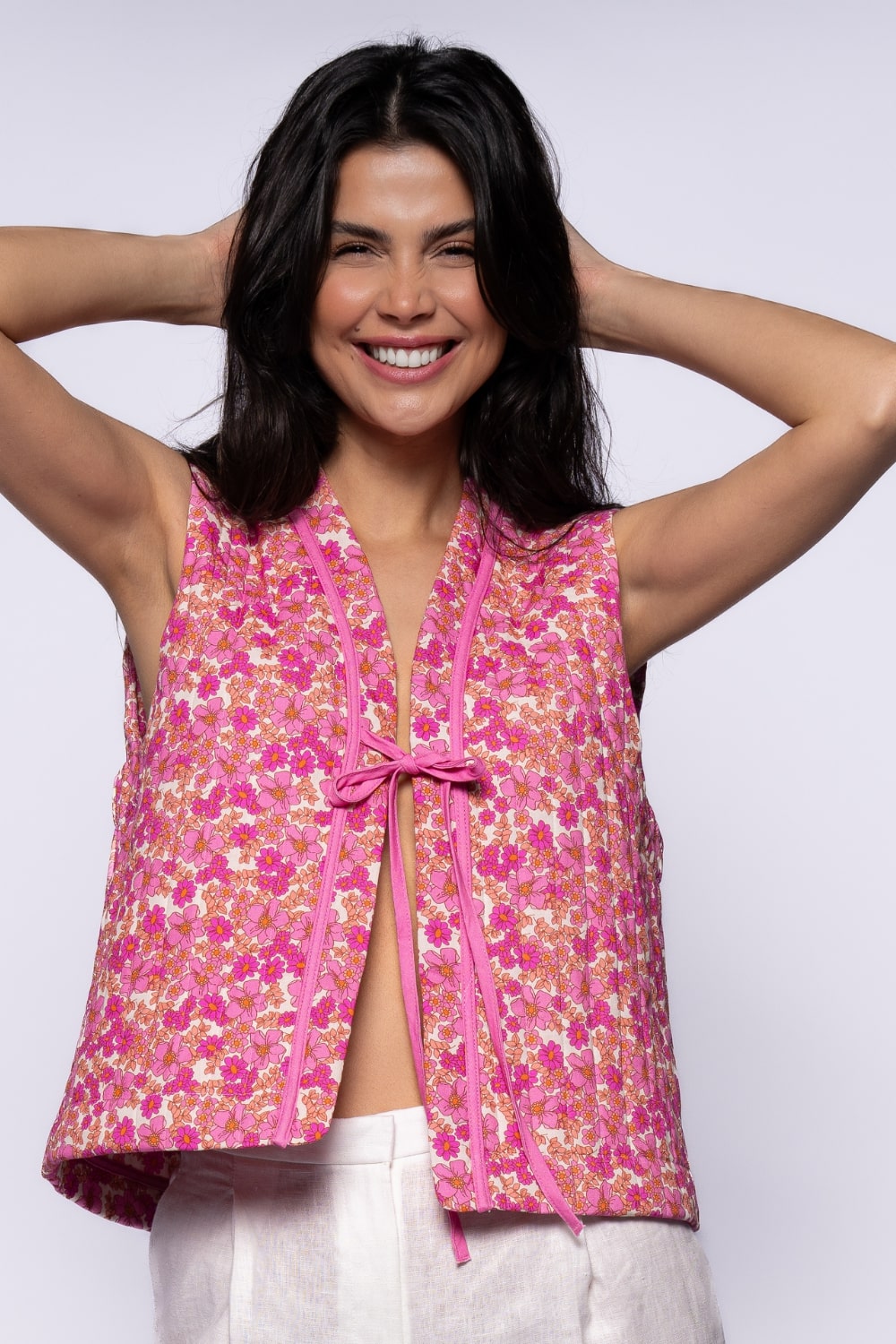 Cotton Candy Kapitone Yelek - 1