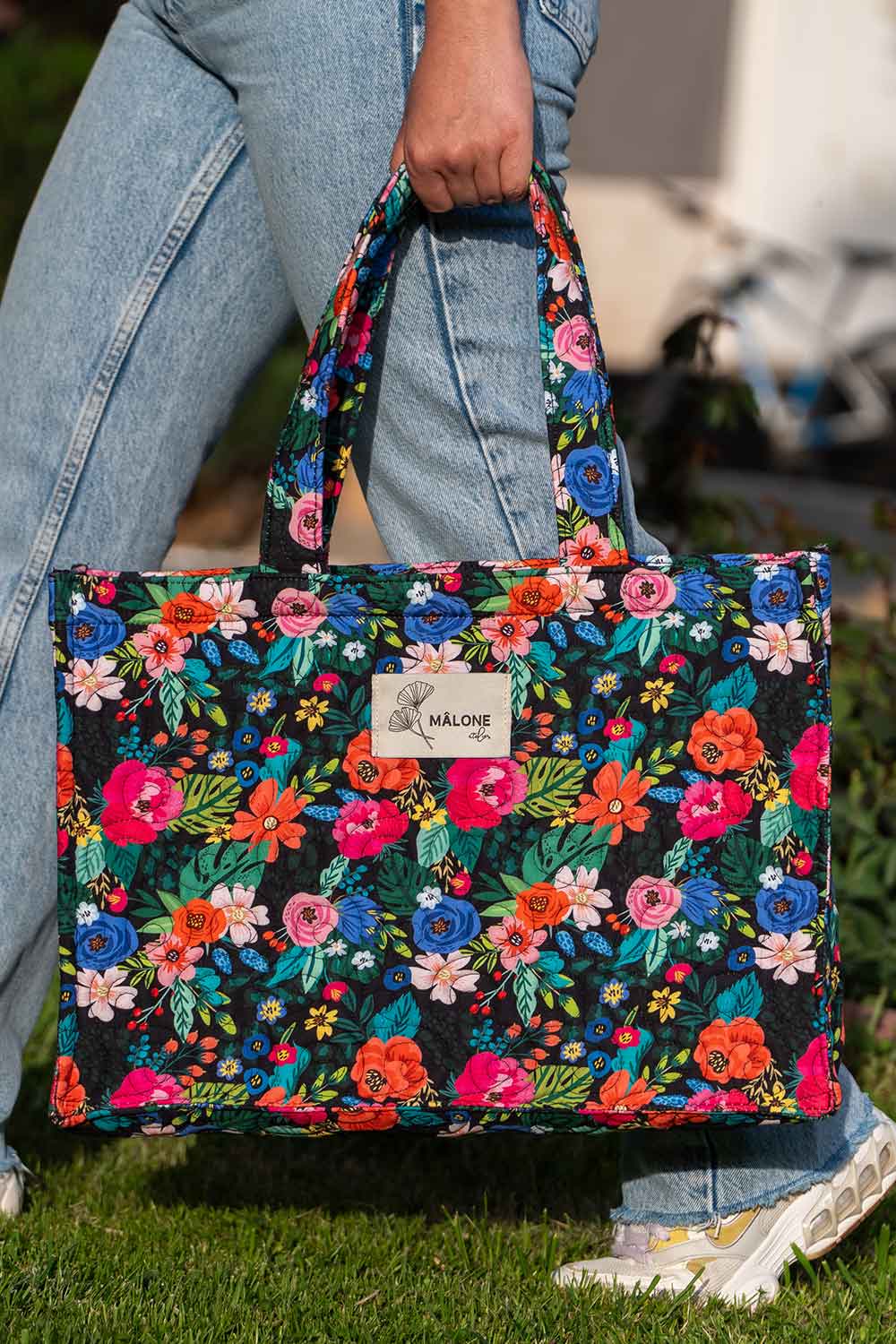 Mâlone Atelier-Dark Garden Tote Çanta-Omuz Çantası-1-Milagron.com