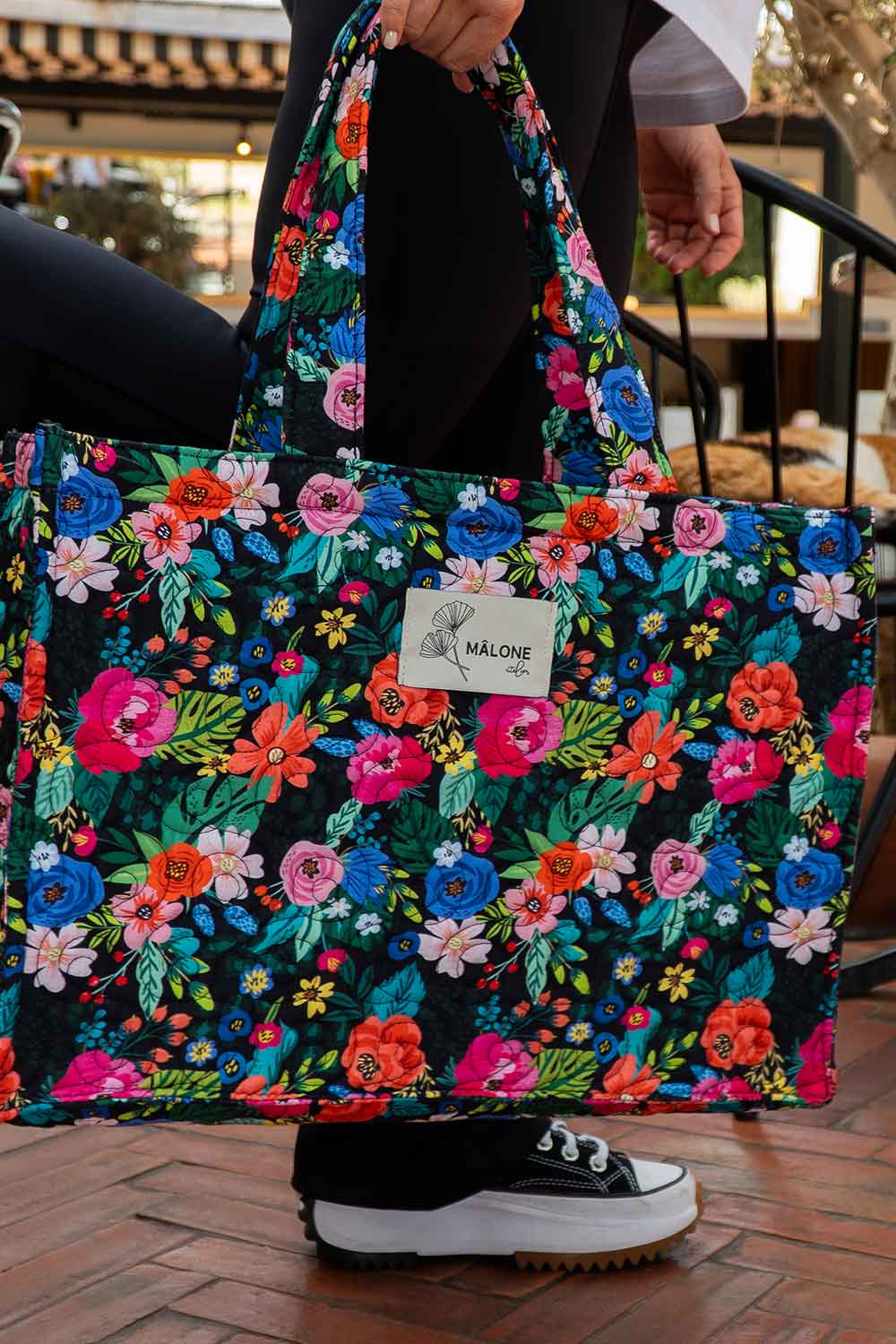 Mâlone Atelier-Dark Garden Tote Çanta-Omuz Çantası-5-Milagron.com