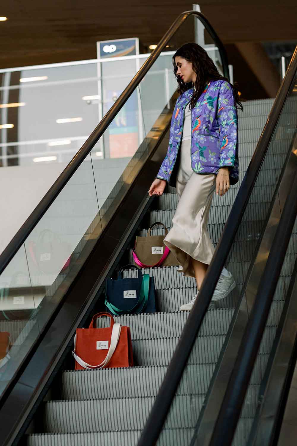 Mâlone Atelier-Deep Denim Kanvas Çanta (1 Adet Mâlone Çanta Askisi Hedi̇ye)-Omuz Çantası-6-Milagron.com