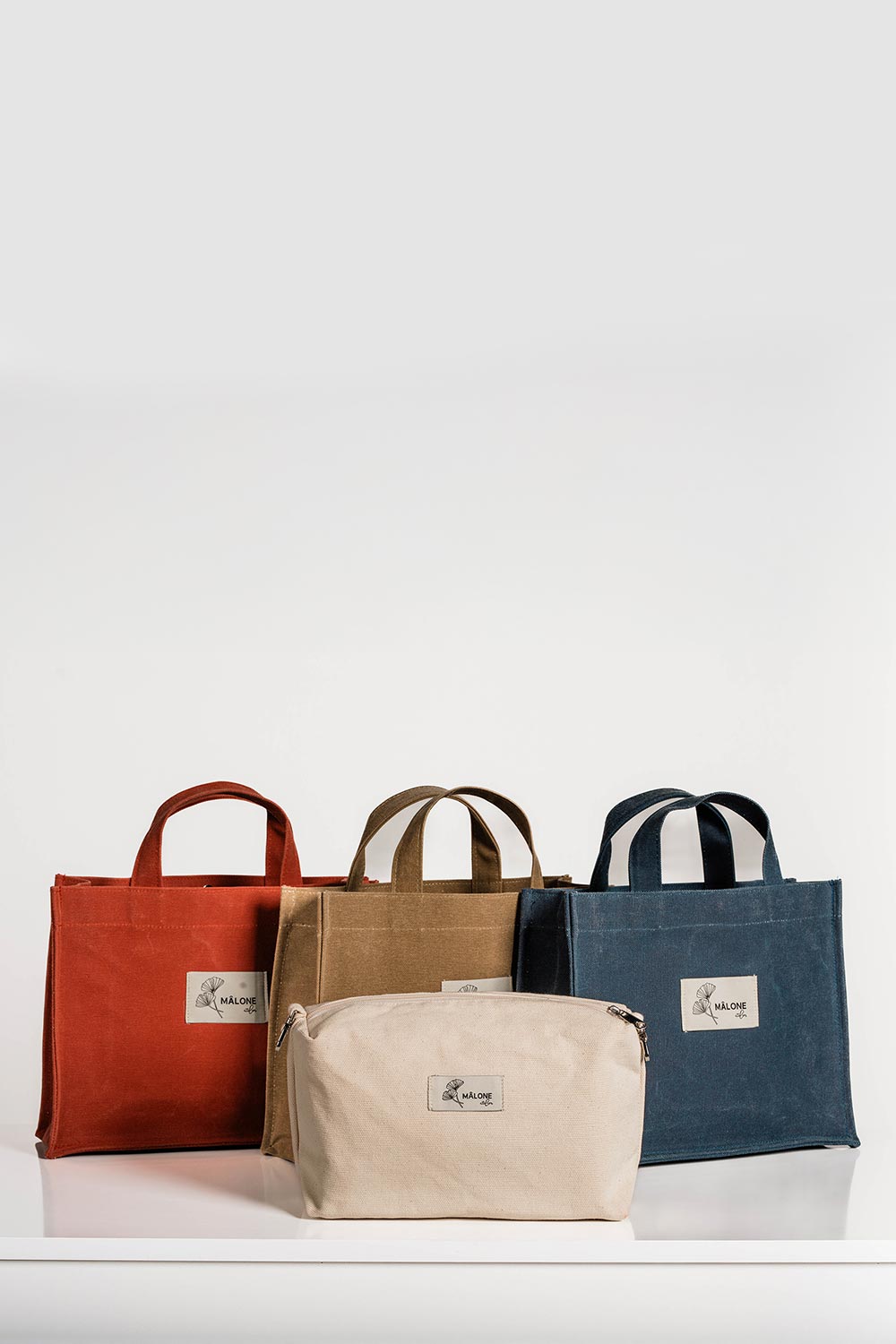 Mâlone Atelier-Deep Denim Kanvas Çanta (1 Adet Mâlone Çanta Askisi Hedi̇ye)-Omuz Çantası-7-Milagron.com