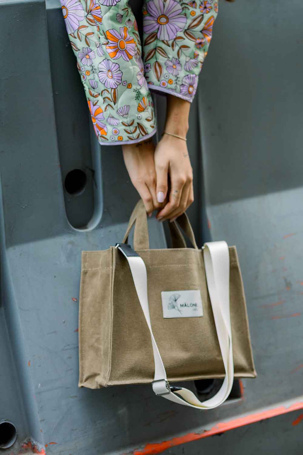 Mâlone Atelier-Nutty Kanvas Çanta (1 Adet Mâlone Çanta Askisi Hediye)-Omuz Çantası-7-Milagron.com