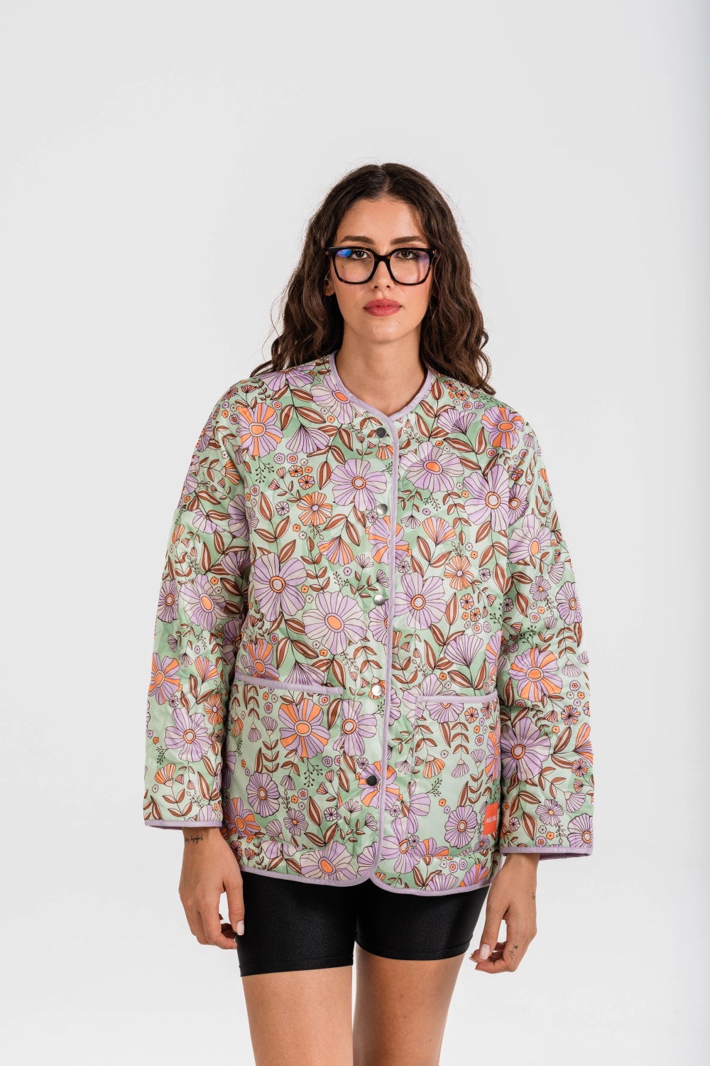 Mâlone Atelier-Retro Garden Puffer Ceket-Dış Giyim-6-Milagron.com