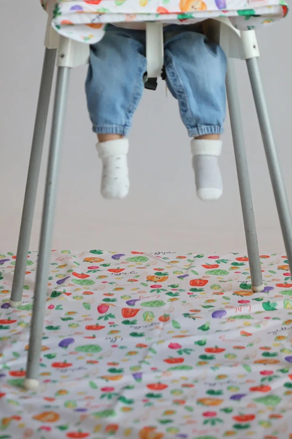 Mammam Baby-Renkli Sebzeler Çok Amaçlı Yer/masa Örtüsü-Mama Önlüğü-3-Milagron.com