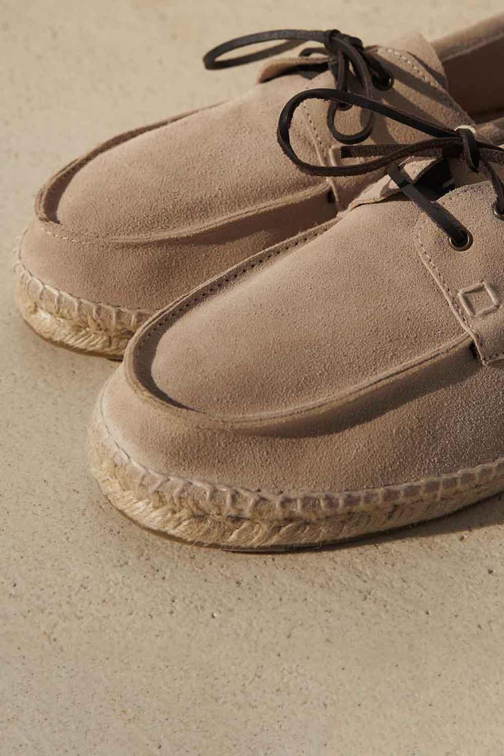 Manebi-Boat Shoes Champagne Beige-Espadril-3-Milagron.com