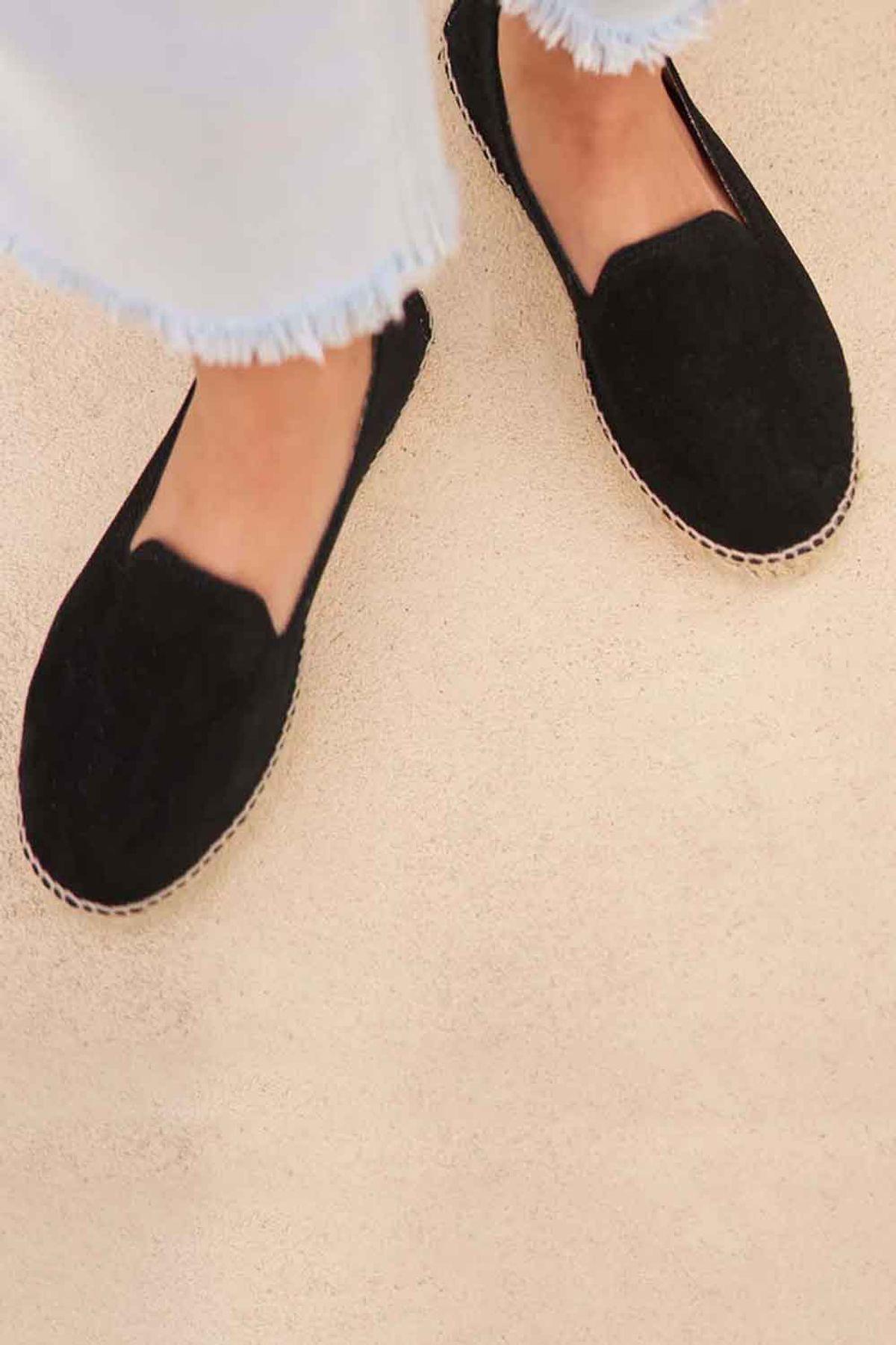 Manebi-Hamptons Double Espadrilles Black-Espadril-3-Milagron.com
